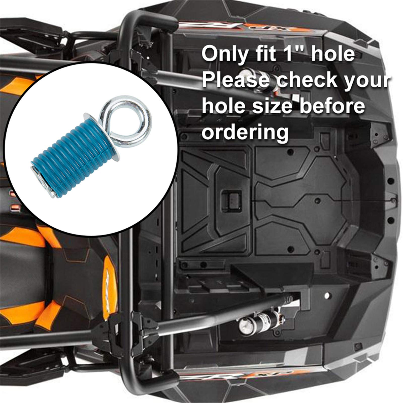 Kiwi Master Tie Down Anchors Compatible For Polaris Rzr 900 1000 Xp Turbo Sportsman Ace Atv Anchor (Not Fit Ranger)