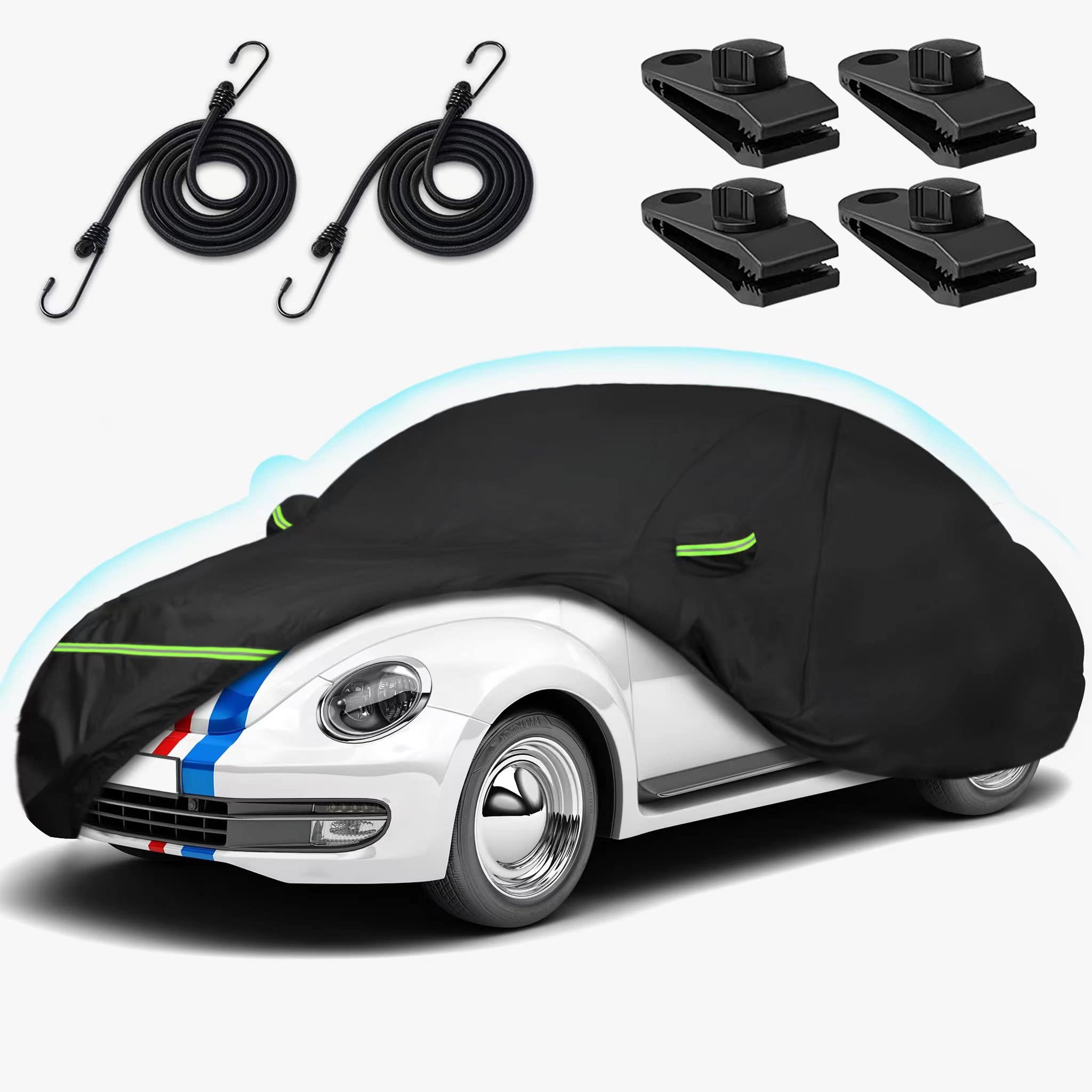 Beterny Car Covers For 1998-2025 Volkswagen New Beetle 2 Door, Waterproof All Weather Beetle Full Car Cover 210T Custom-Fit Outd