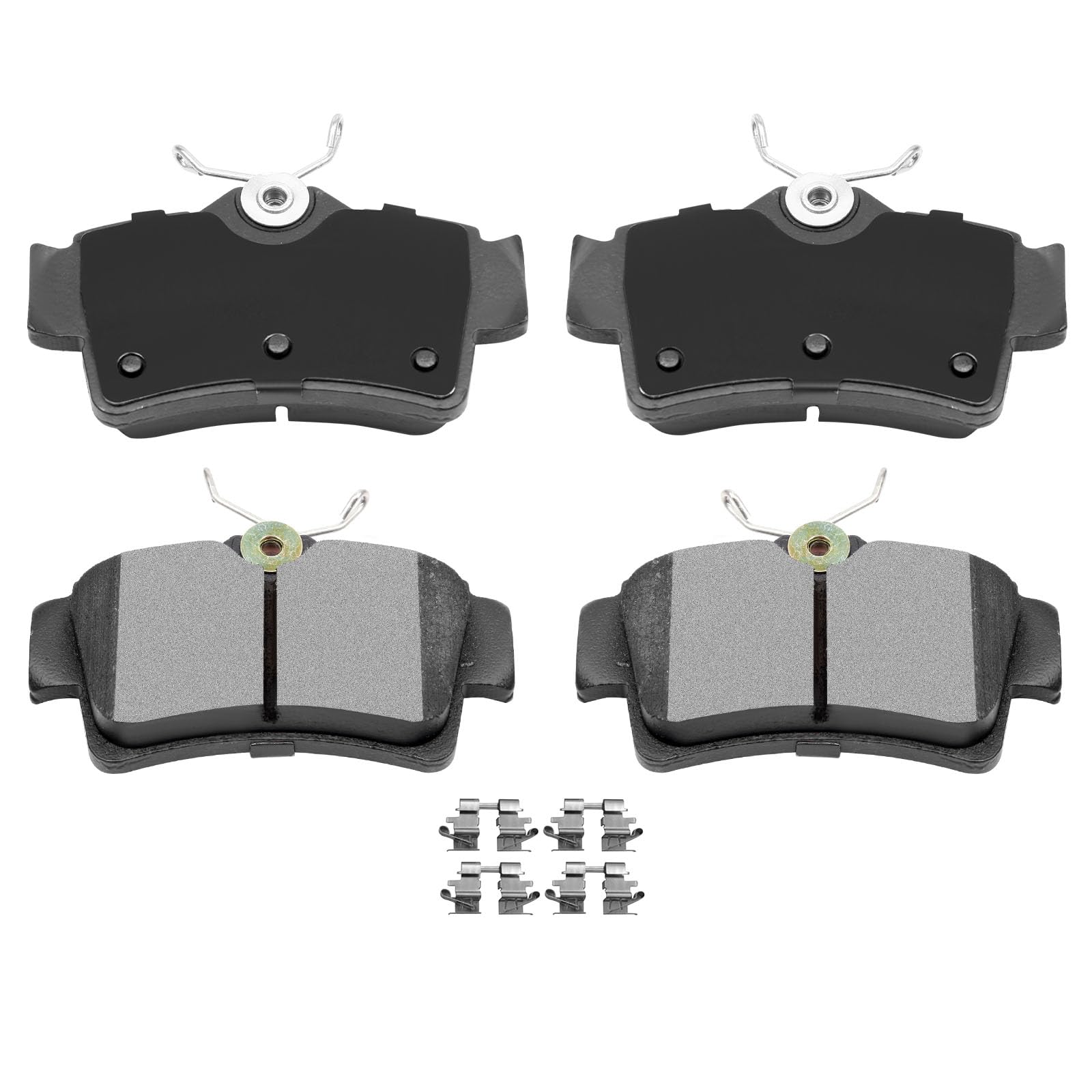 Automuto 4Pcs Rear Semi-Metallic Disc Brake Pads Set D627 For Ford For Mustang 1994-2004