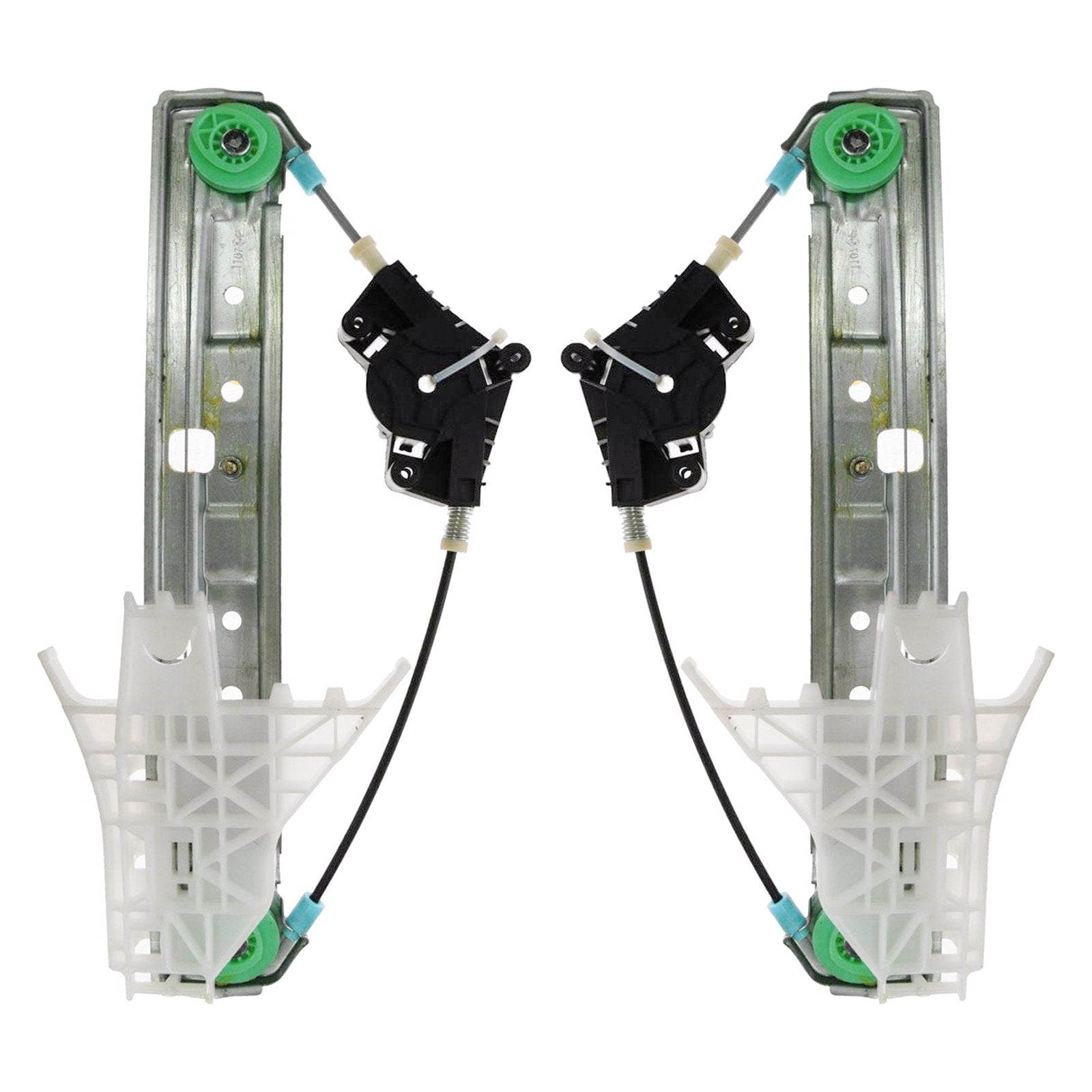 Trq Rear Power Window Regulator Set Compatible With 2005-2009 Chevrolet Equinox 2006-2009 Pontiac Torrent