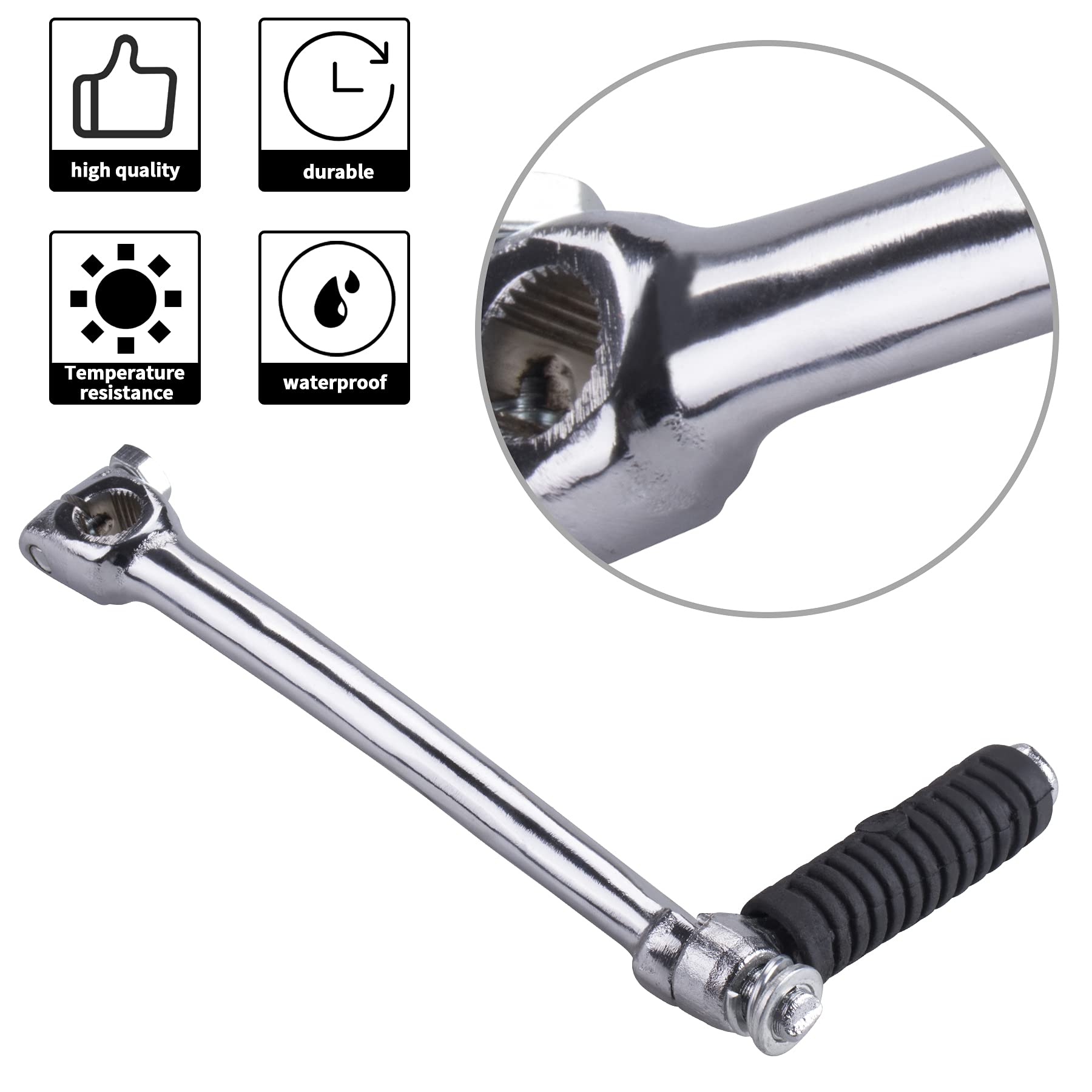 Mrelc Metal Kick Start Shafts Starter Lever Kick Start Compatible With 90Cc 110Cc 125Cc 140Cc 4-Stroke Pit Dirt Bike