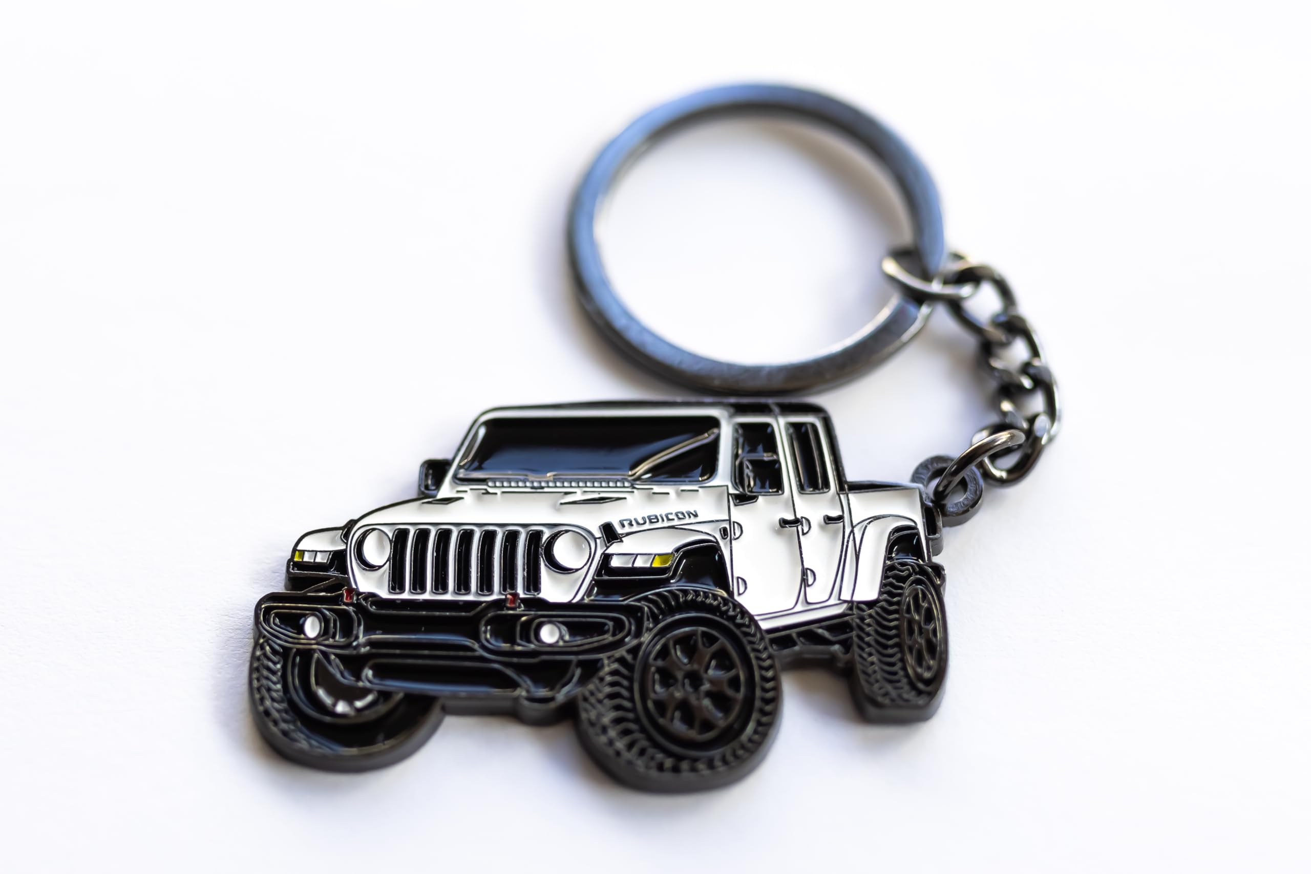 Whitaker World LLC Metal keychain Accessory For Jeep Gladiator! Metal Keychain (Blue)