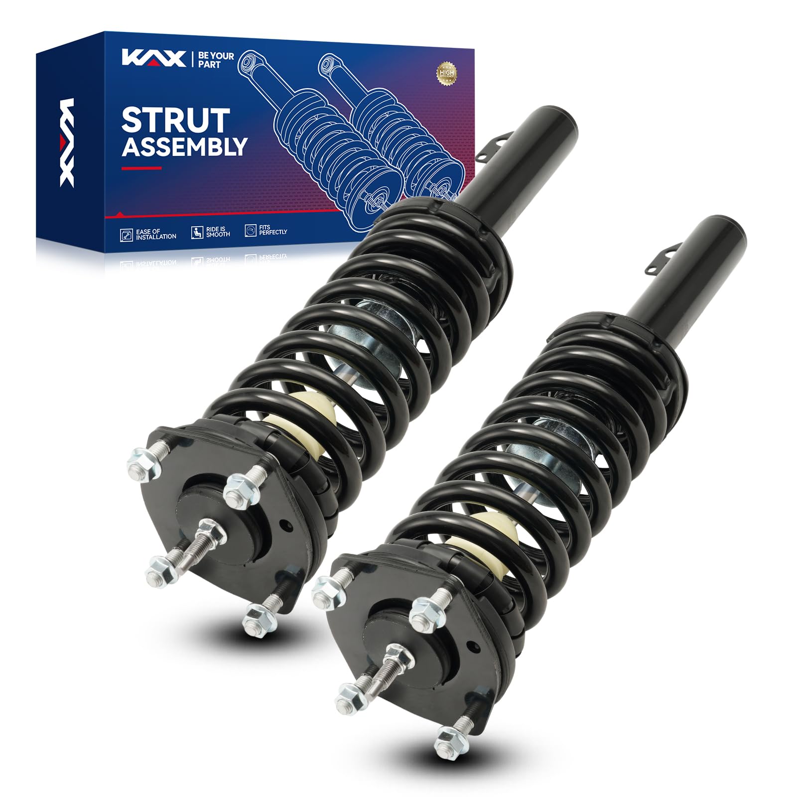 KAX Front Quick Struts for Jeep Grand Cherokee 2006-2010, Commander 2006-2010 Front Shocks Complete Struts Assembly with Coil Sp