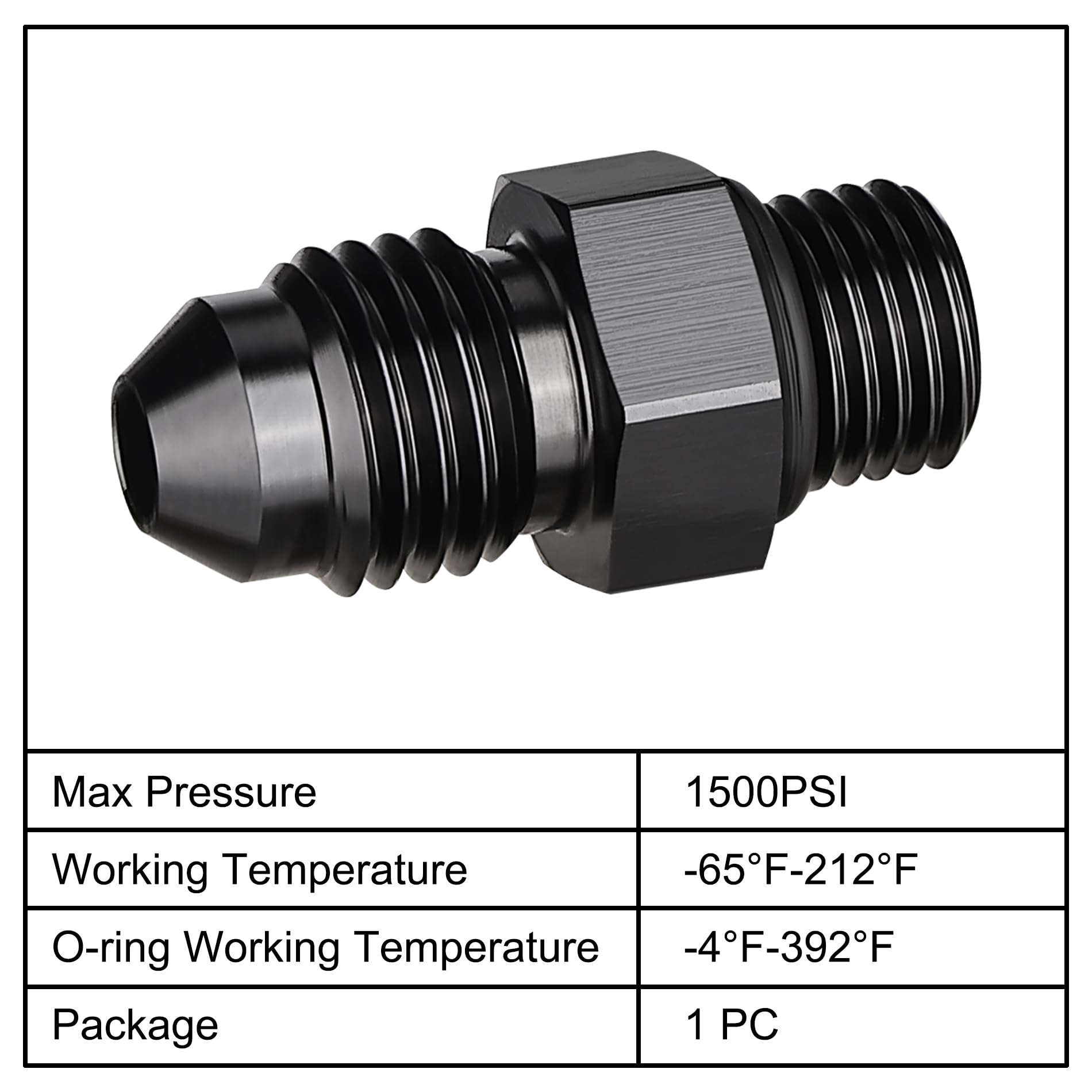 Evil Energy 4An Flare To An3 Orb Male O-Ring Fitting Adapter
