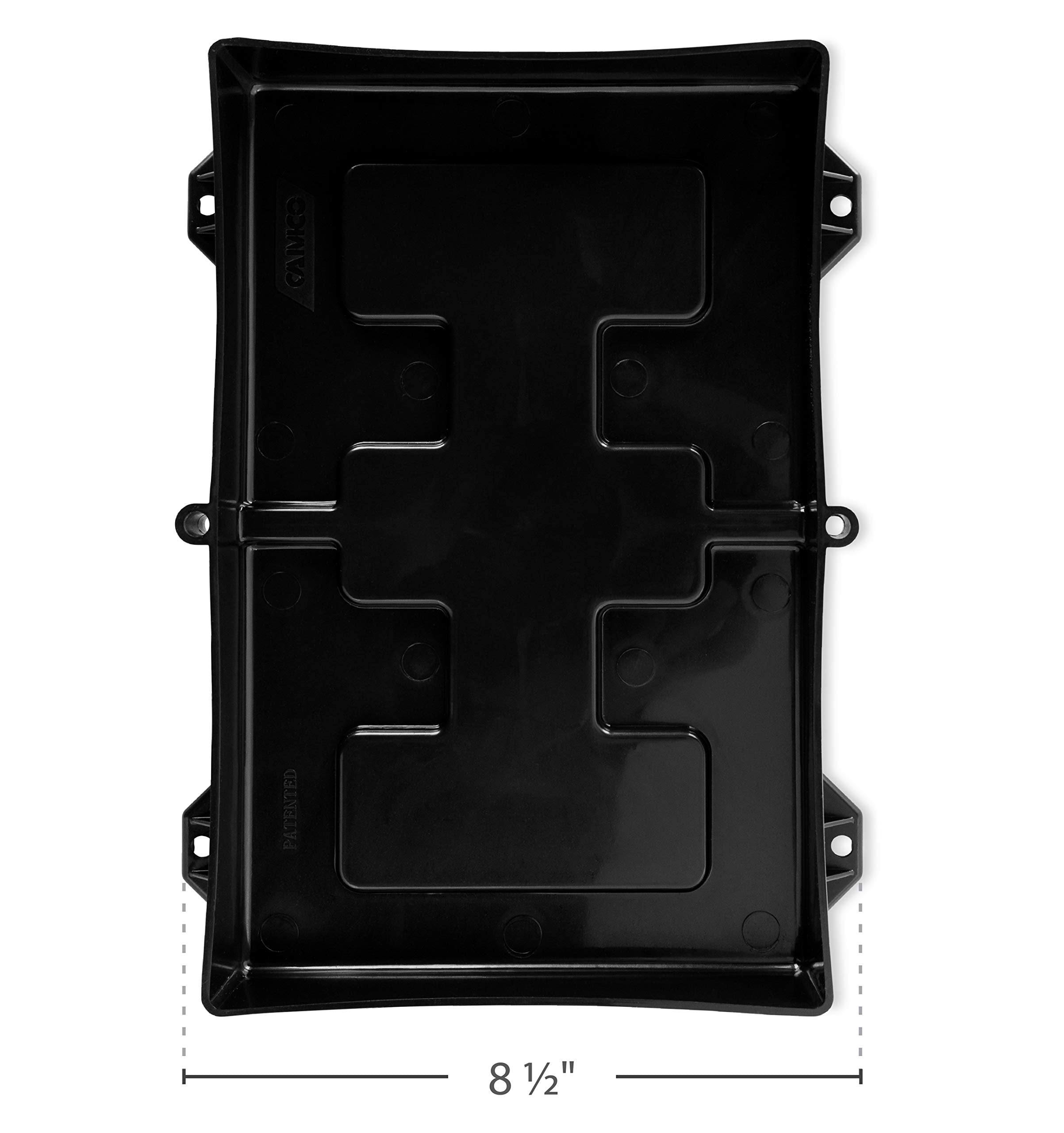 Camco Camper/Rv Standard Battery Hold-Down Tray | Holds 24/24M Automotive Batteries | Fits Batteries Up To 11 1/8 L X 6 ¾ W X 8 H (55394)