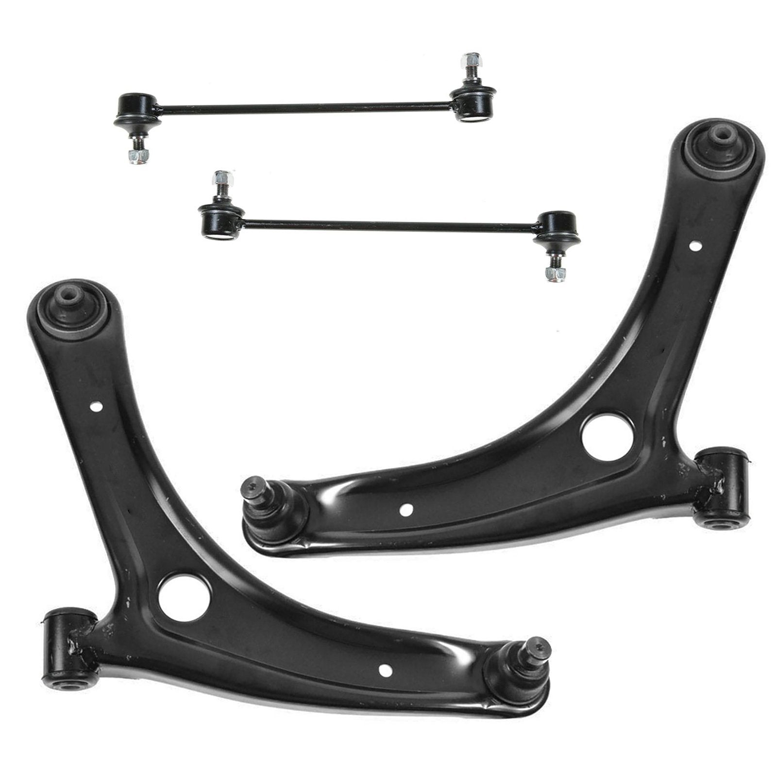 Trq Front Suspension Kit Control Arm With Ball Joint Sway Bar Stabilizer Link Compatible With 2007-2012 Dodge Caliber 2007-2017