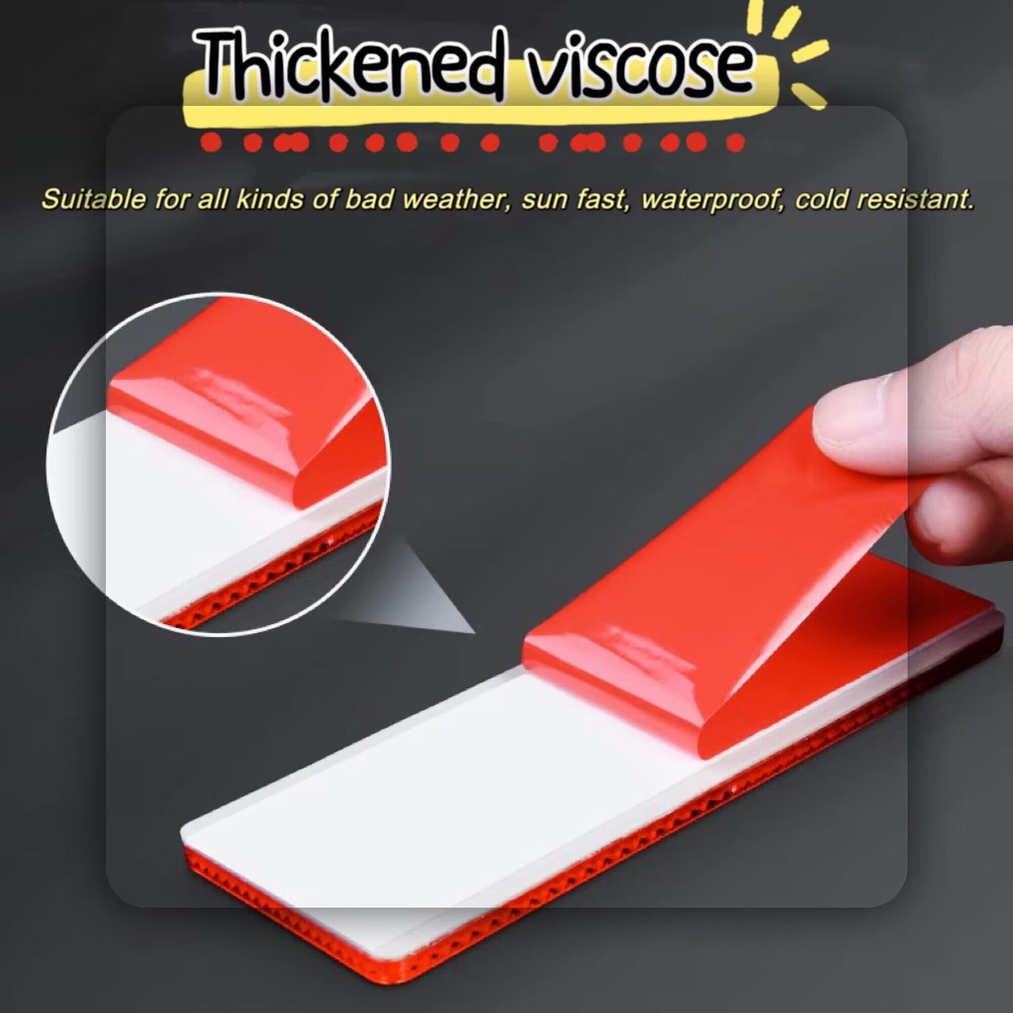 Smseace 16Pcs Safety Reflectors Self Adhesive Trailer Reflectors,Car Reflector,Reflectors For Driveway Used For Truck,Rvs,Motorcycle,Cars,Bus Safety Reflectors