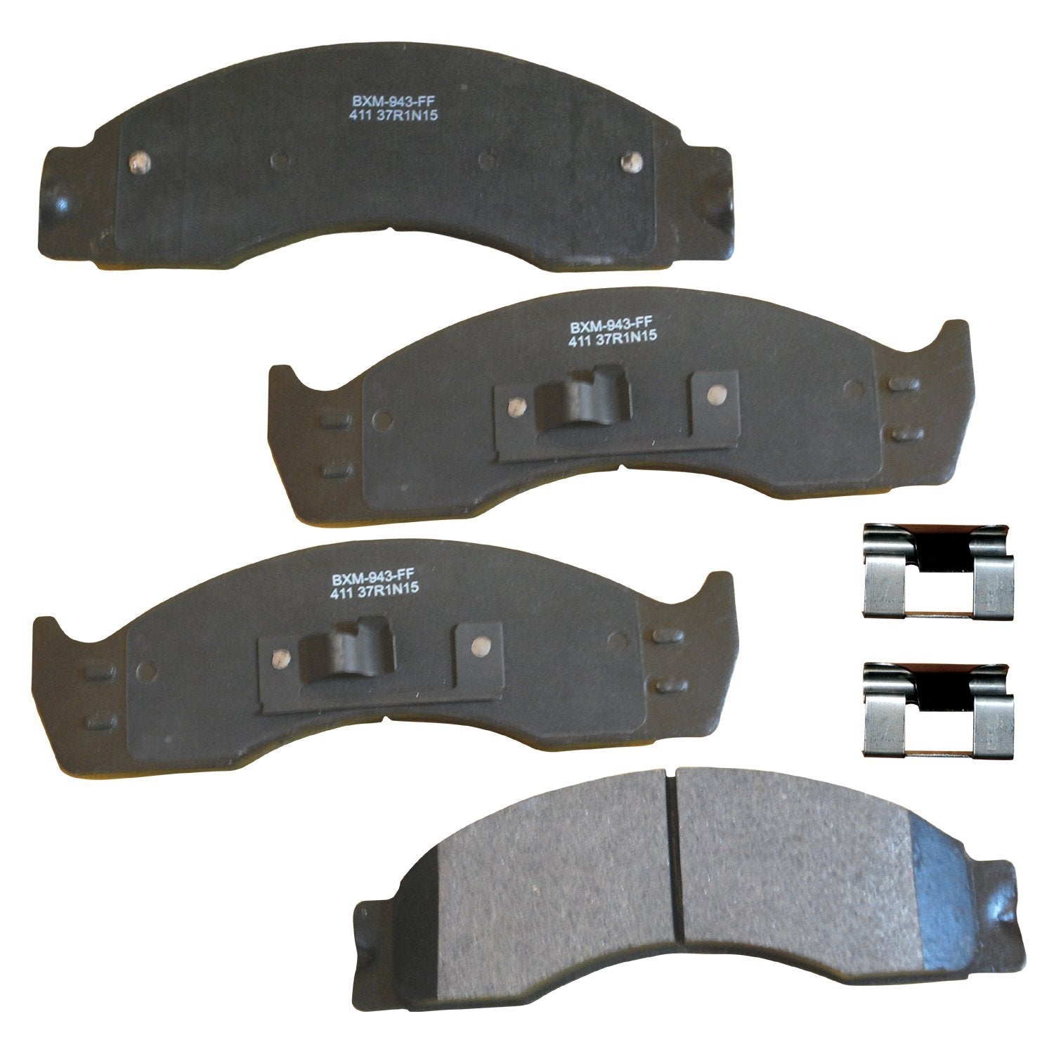 Bendix Premium Sbm411 Semi-Metallic Brake Pads For Select Models Ford Econoline Super Duty,E-450,E-550,F-53 Motorhome Chassis,F-