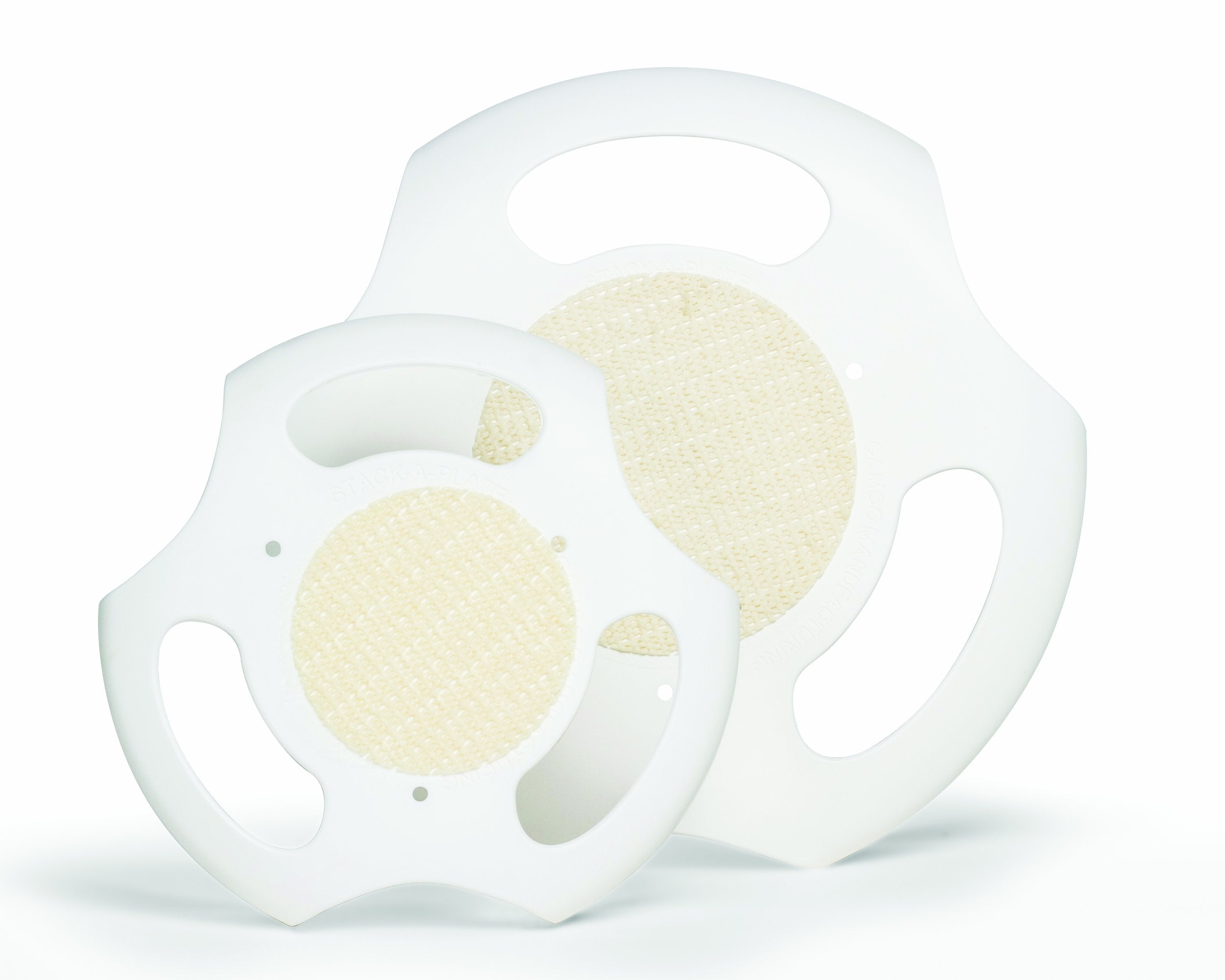 Camco Stack-A-Plate Holder | 2 Different Sizes of Plate Holders | One Plate Holder Fits Plates Up to 7.25    & Other Dish Holder