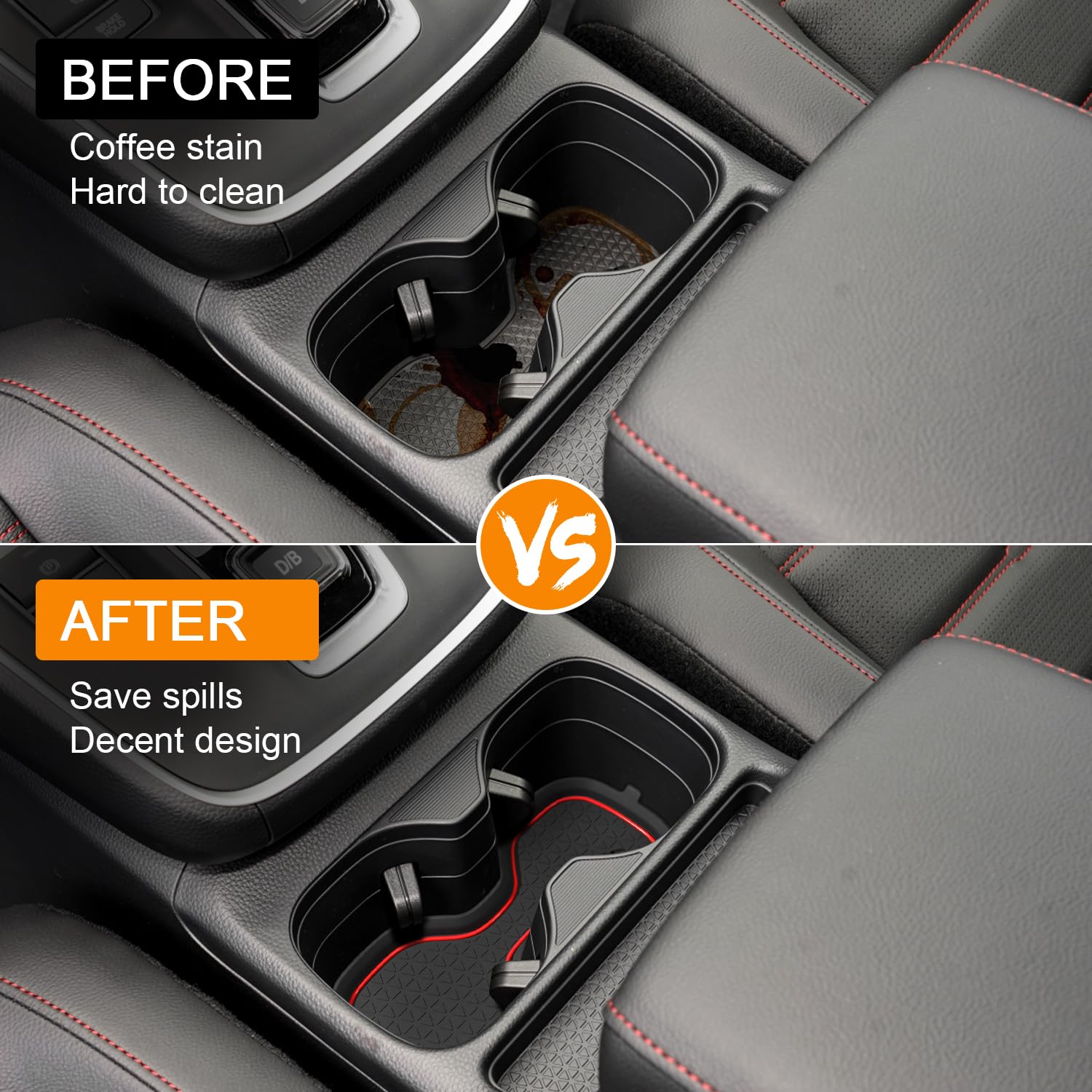 Kentuto 3D Cup Holder For Honda Crv Accessories 2023 2024 2025 Center Console Liner Inserts Silicone Anti-Dust Coaster Mat Pad I