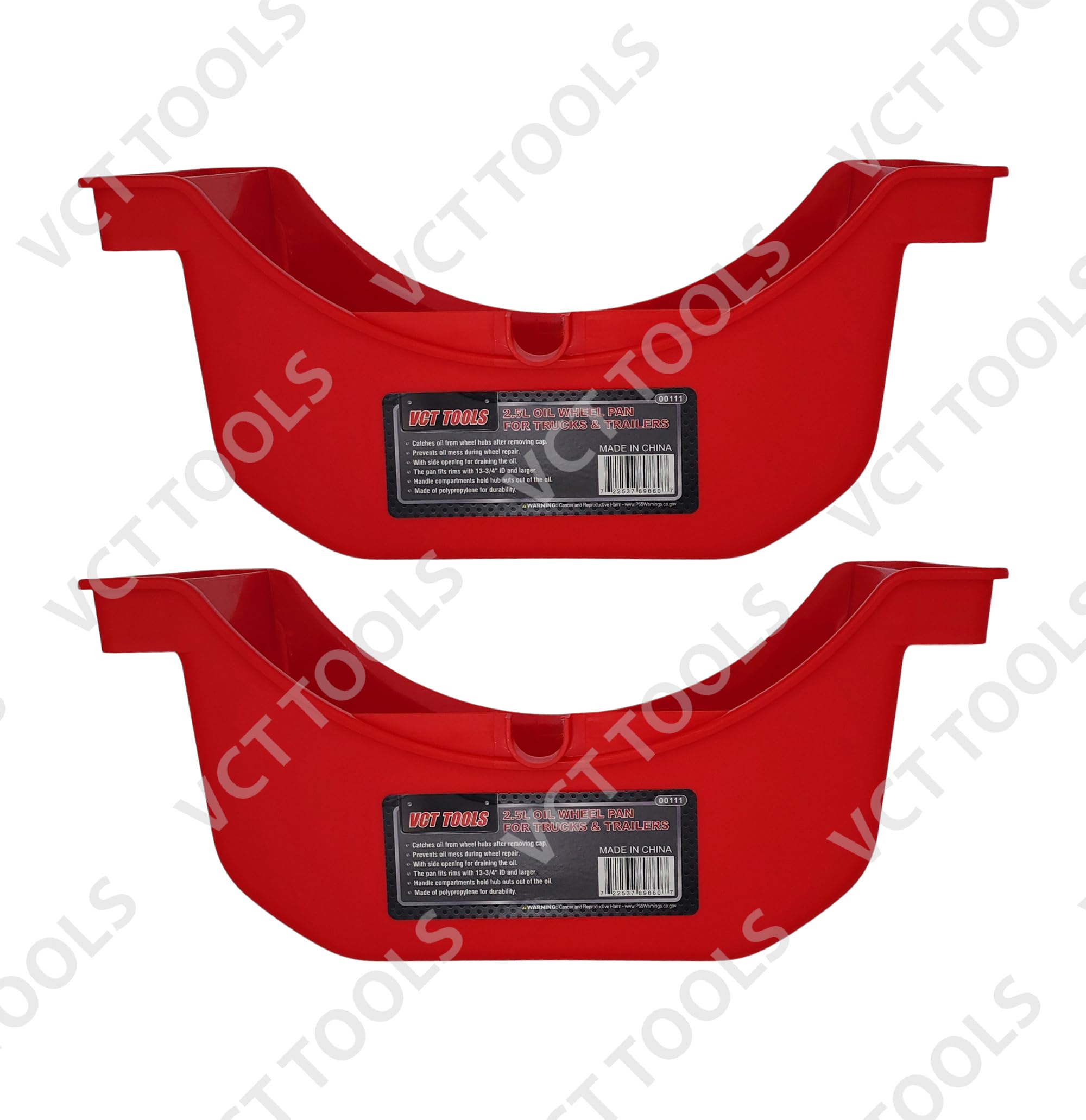 VCT Truck and Trailer Wheel Axle Seal Oil Drain & Drip Pan, 2.5L Oil Pan, 2/3 Gallon Reusable for Trucks & Trailers Wheel Hub Re