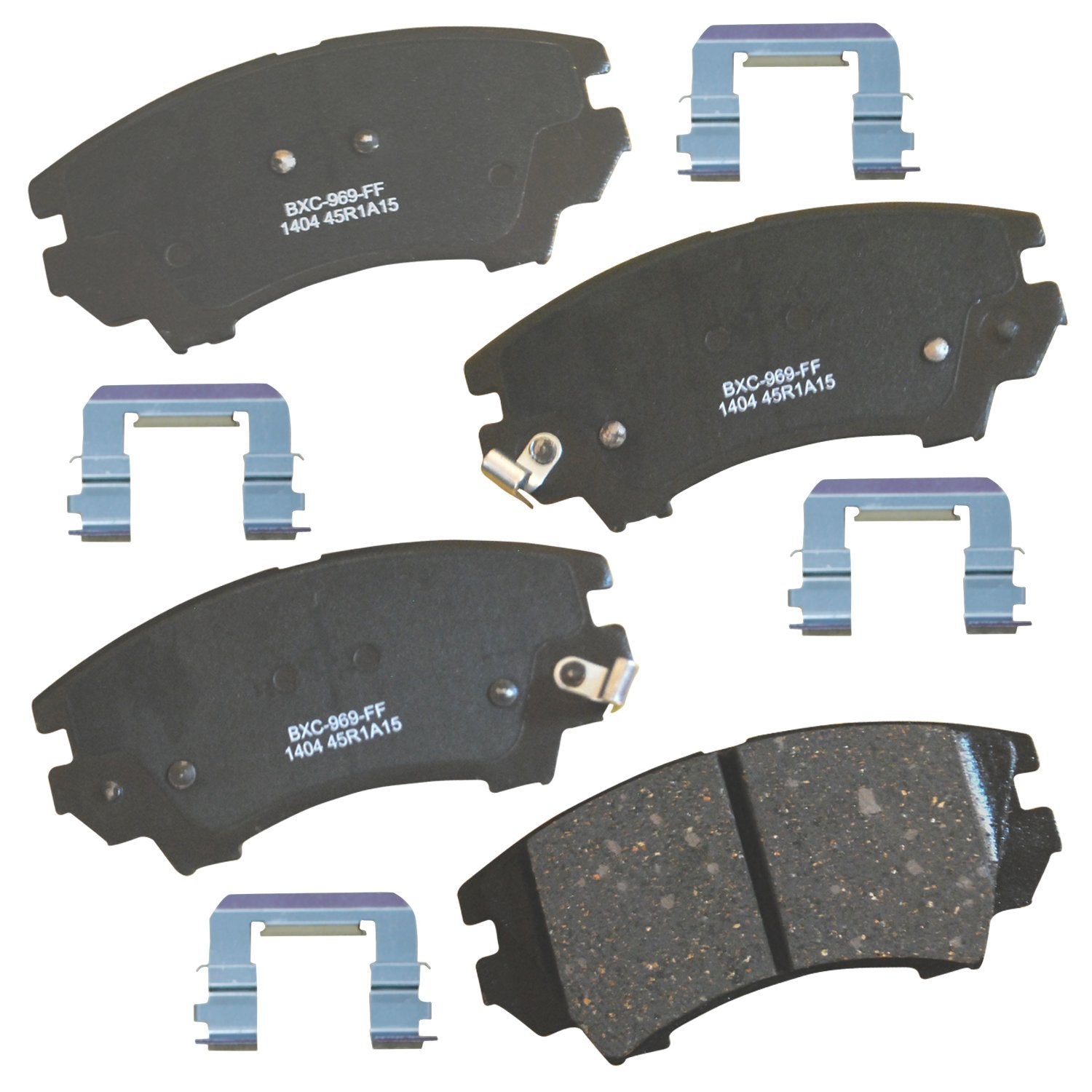 Bendix Premium Sbc1404 Ceramic Front Brake Pads For Chevrolet Camaro 2015-2010, Caprice 2017-2011, Saab 9-5 2011-2010