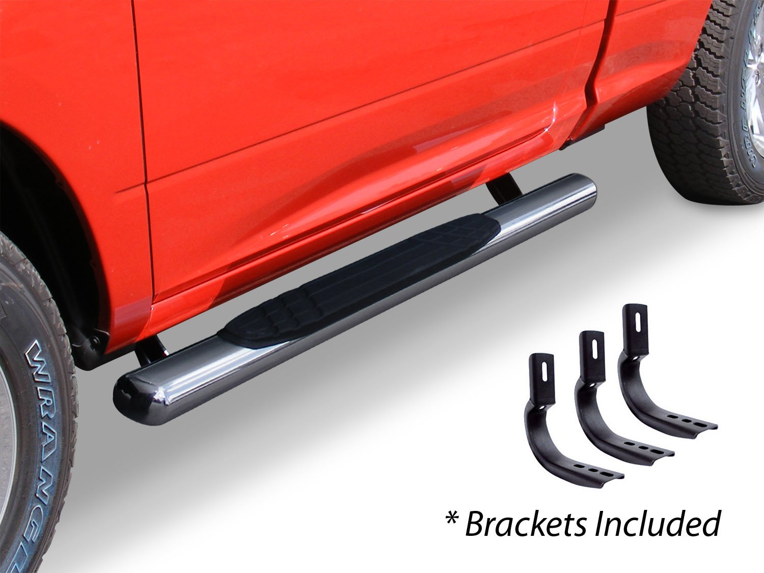 Go Rhino 684409952Ps 4'' Oe Xtreme Side Steps With Mounting Brackets Kit For Ram 11-14 1500, Ram 11-24 2500, Ram 11-24 3500, Dod