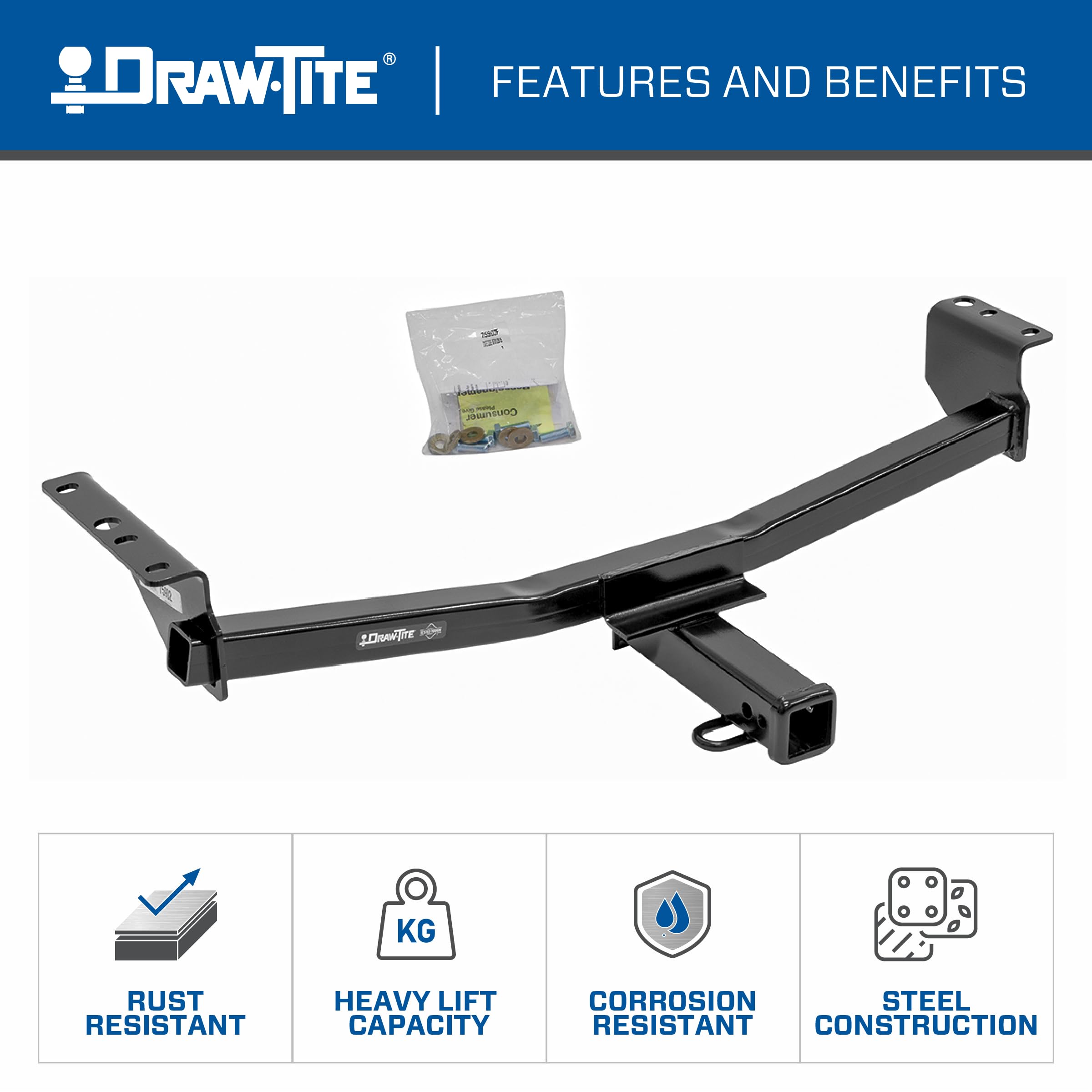 Draw-Tite Trailer Hitch Class Iii, 2 In. Receiver, Compatible With Select Nissan Rogue, Rogue Select