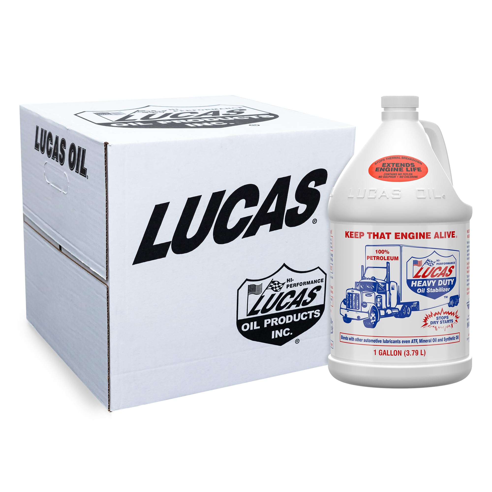 Lucas Oil 10002 Heavy Duty Oil Stabilizer - 1 Gallon (Pack Of 4)
