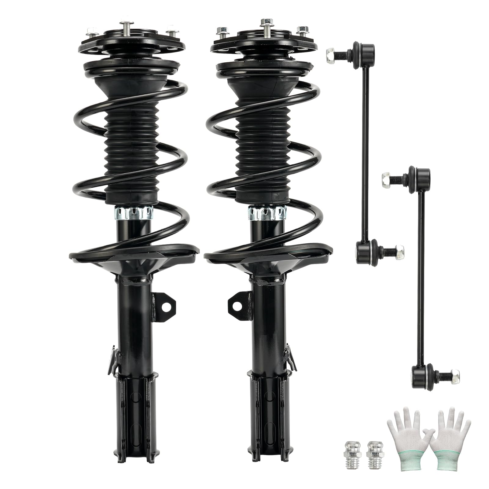 KAX Complete Struts w/Coil Springs Replacement Strut Shocks Assembly 572597,572598,K90433 for Toyota Corolla 2009-2010,Toyota Ma