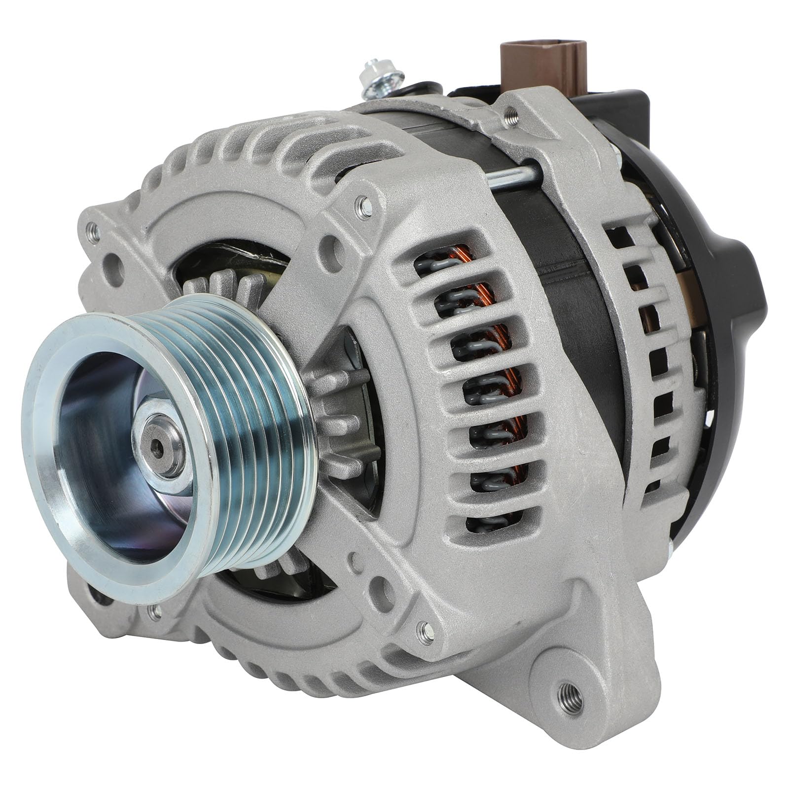 SCITOO Alternator Fit for Toyota for RAV4 2004-2005 2.4L, Automatic Transmission- 12V 100Amp CW 7-Groove Pulley, Replace OE# 110