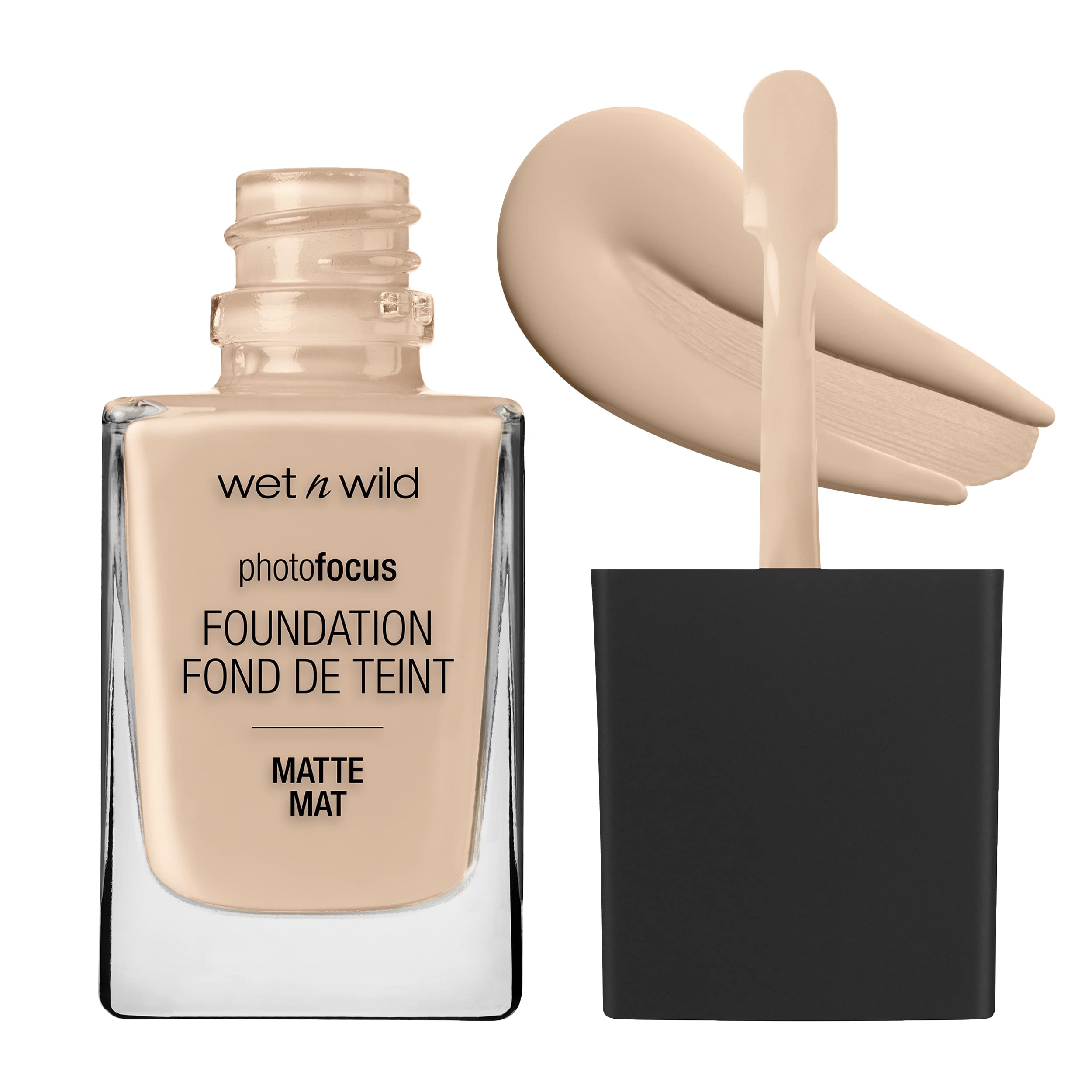 wet n wild Photo Focus Matte Liquid Liquid Foundation Shell Ivory  Vegan & Cruelty-Free-New
