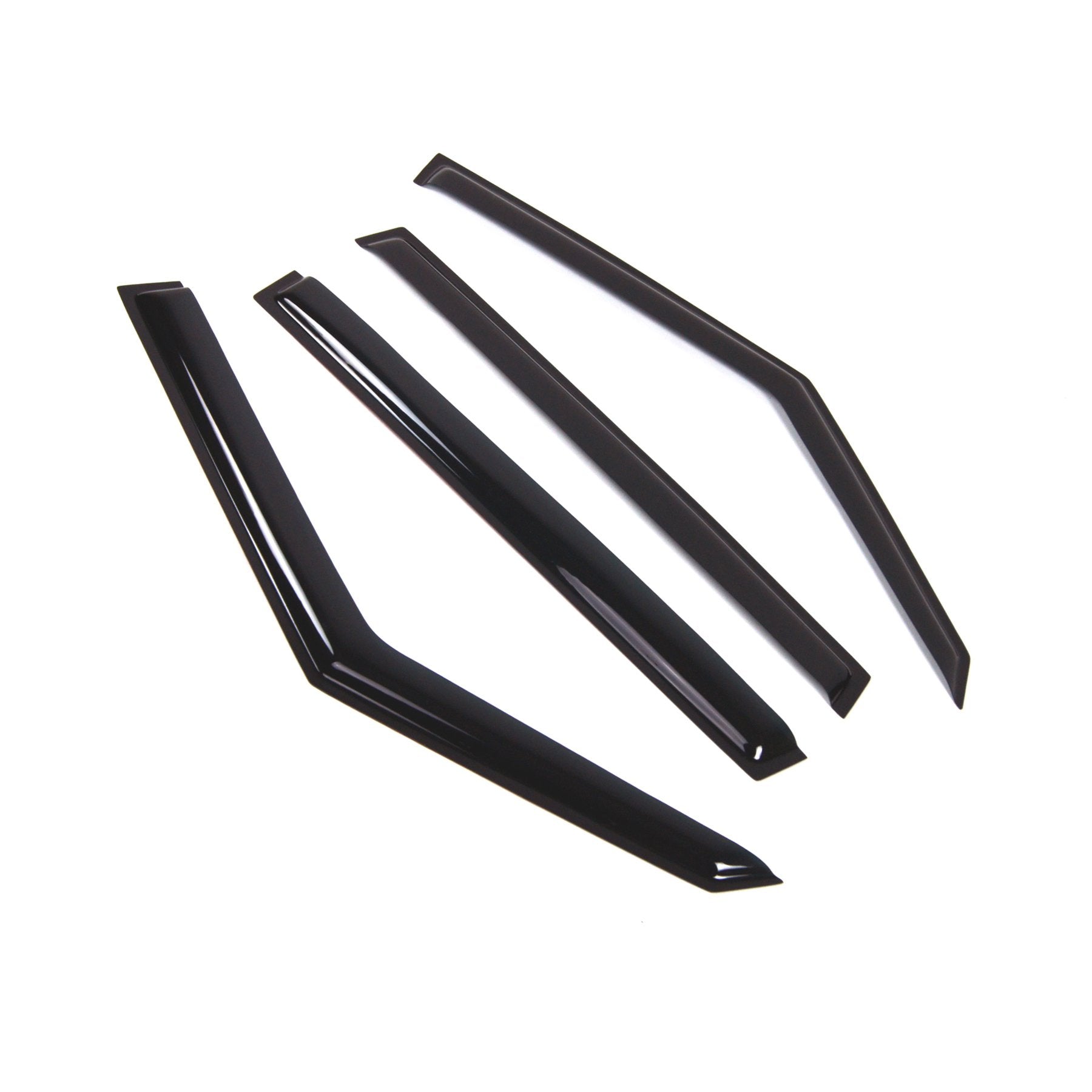 Tuningpros Outside Mount Window Vent Visors Rain Guards Compatible With Kia Soul 2009-2013 | Side Window Wind Deflectors Rain Sh