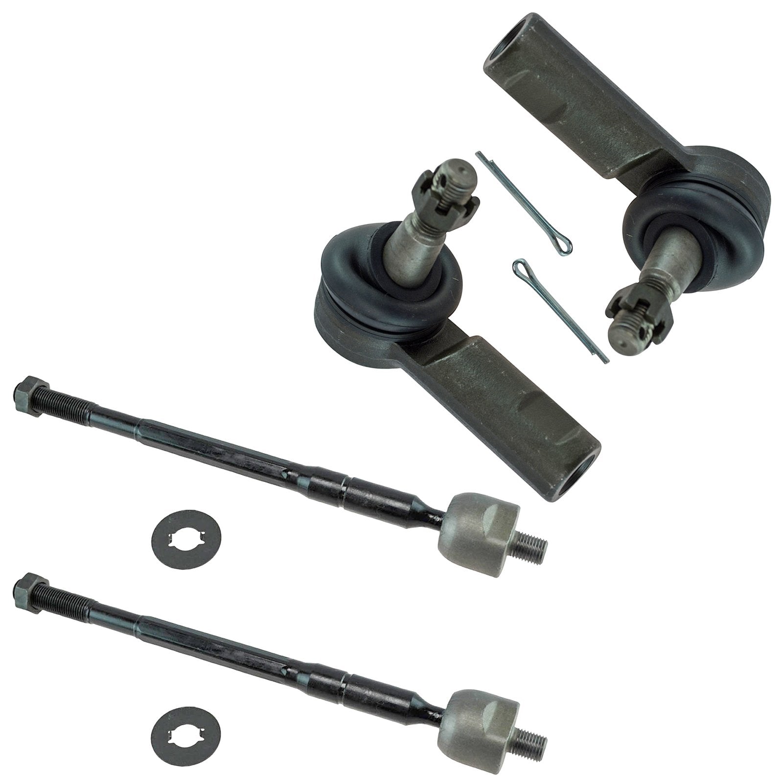 Trq Front Tie Rod Set Compatible With 2005-2015 Toyota Tacoma