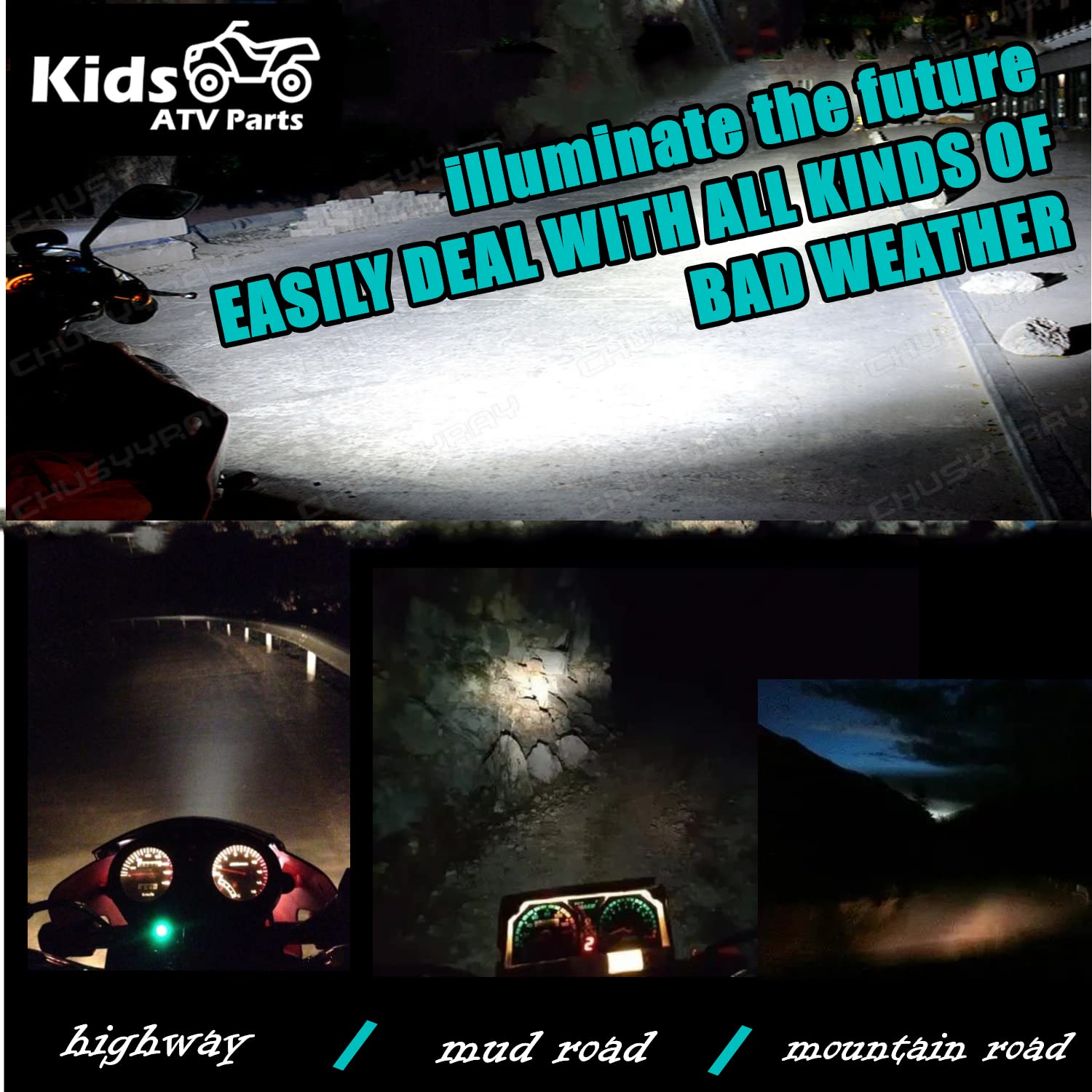 (Set of 2) 12V 35W Halogen Headlight Head Light Bulb for Scooter ATV Moped Quad Go Kart Motorcycle 4 Wheeler Dune Buggy Sandrail