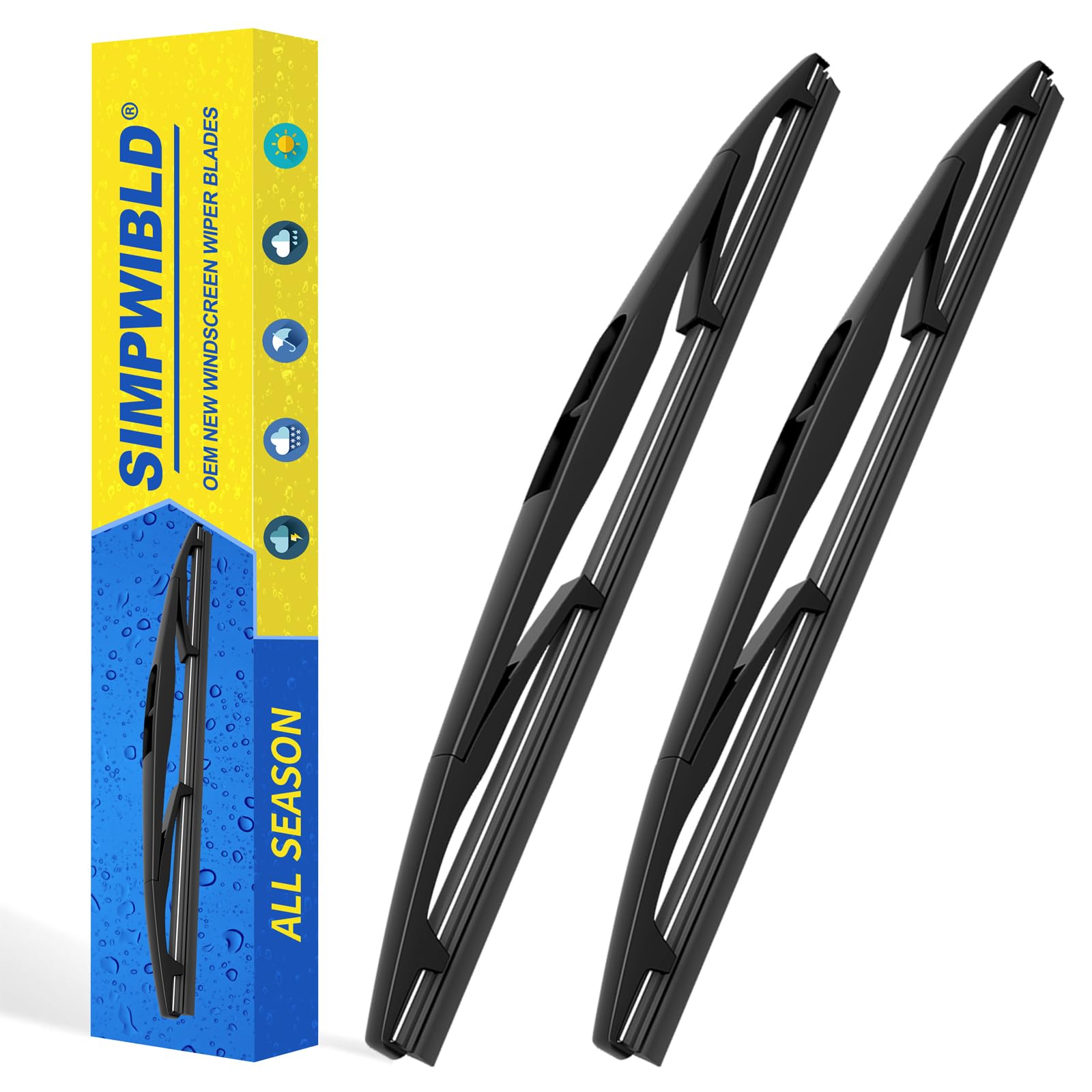 SIMPWIBLD Wiper Blade Replacement for 2016-2020 Honda HR-V/2011-2013 Infiniti QX56 Rear Windshield Wiper Blades Original Equipme