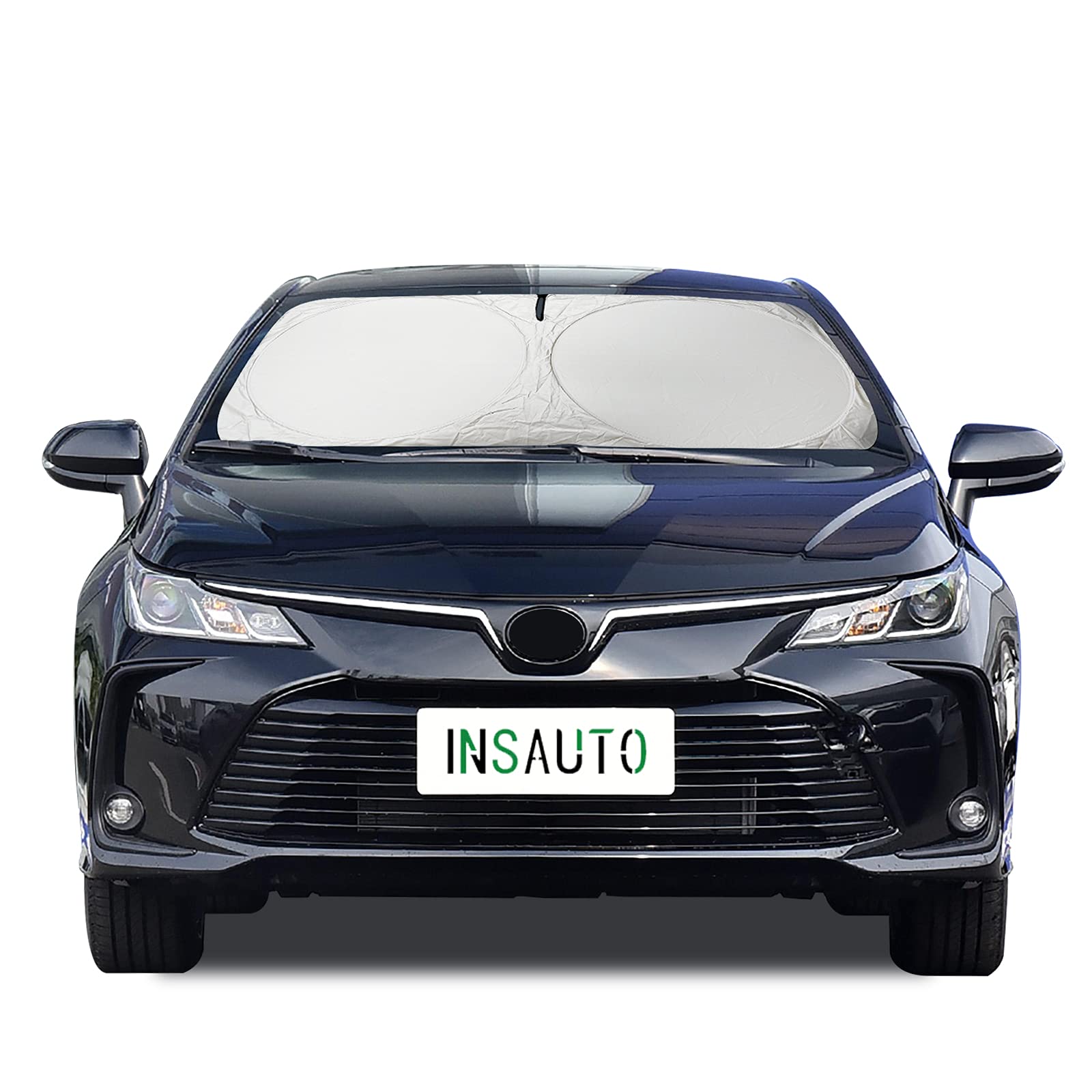 Insauto Windshield Sun Shades Custom Fit For Toyota Camry 2018-2023 - Sunshade For Front Window Cover - Double Layer Heat Shield