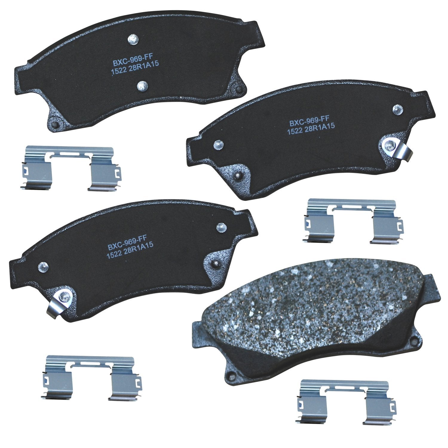 Bendix Premium Sbc1522 Ceramic Front Brake Pads For Chevrolet Cruze 2015-2010, Cruze Limited 2016, Orlando 2013-2012, Sonic 2017