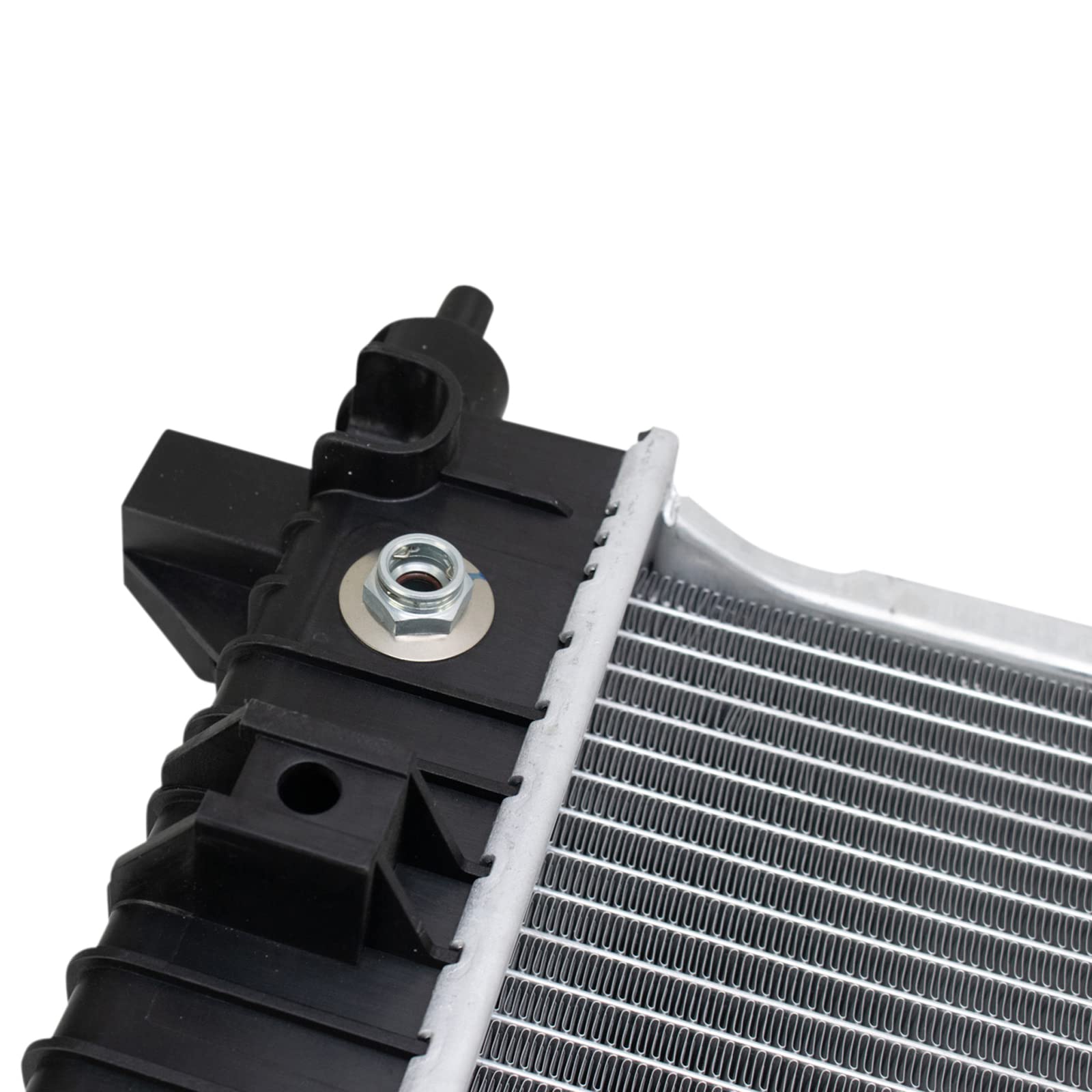 Trq Radiator Assembly Aluminum Core Compatible With 10-16 Cadillac Srx 11 Saab 9-4X Cu13241 Cu13243 Gm3010549
