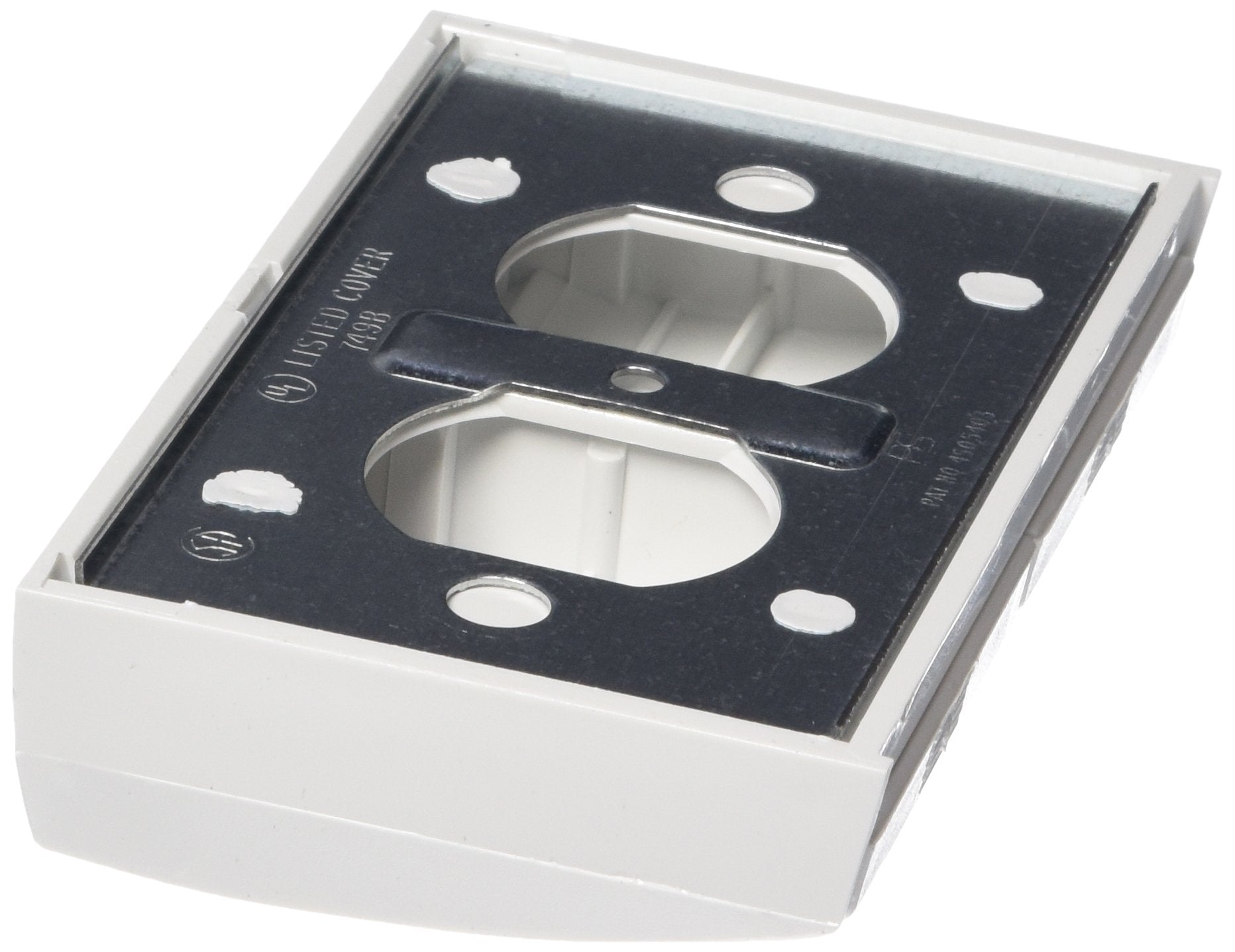 Rv Designer E365 Snap Cover Oulet Plate, Weatherproof, White, Ac Electrical, Quantity 1