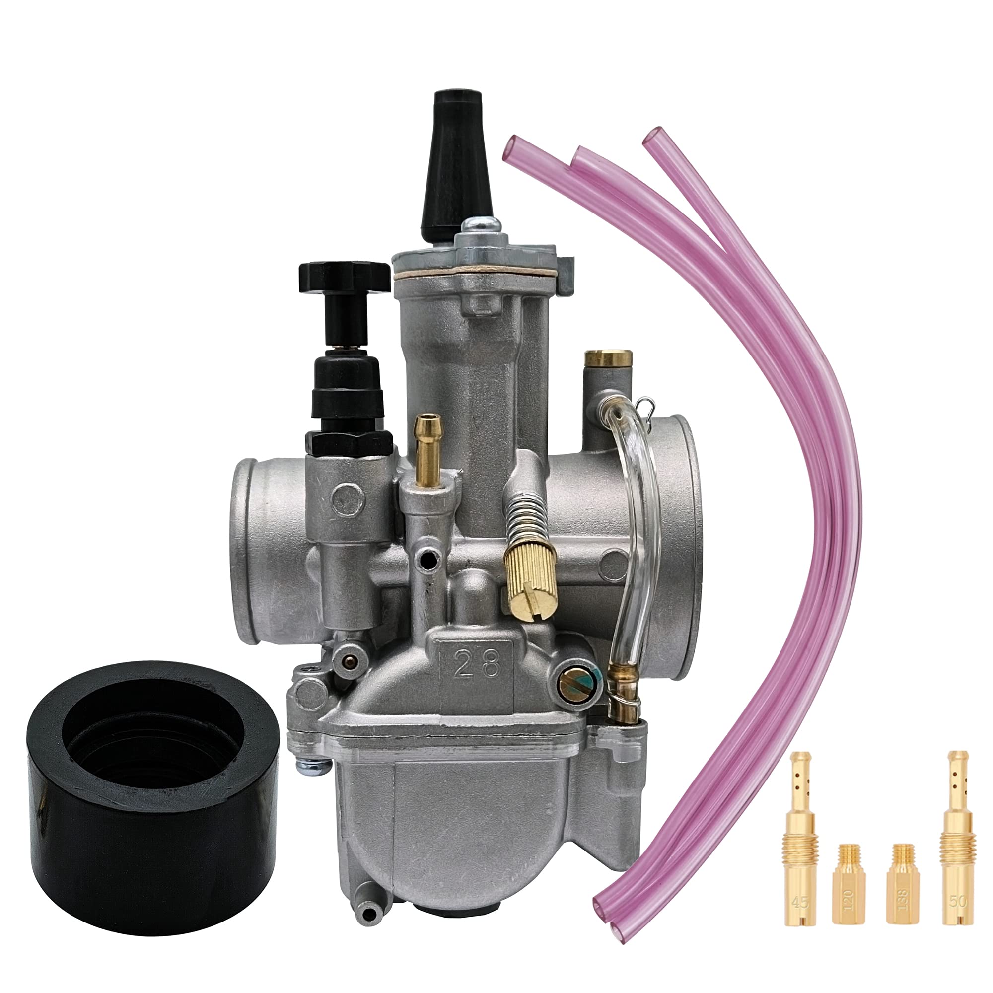 Joygowe Universal PWK 28mm Carburetor With Power Jet For 75cc to 200cc Engine all kinds motocross motorcycles quad scoote ATV Di