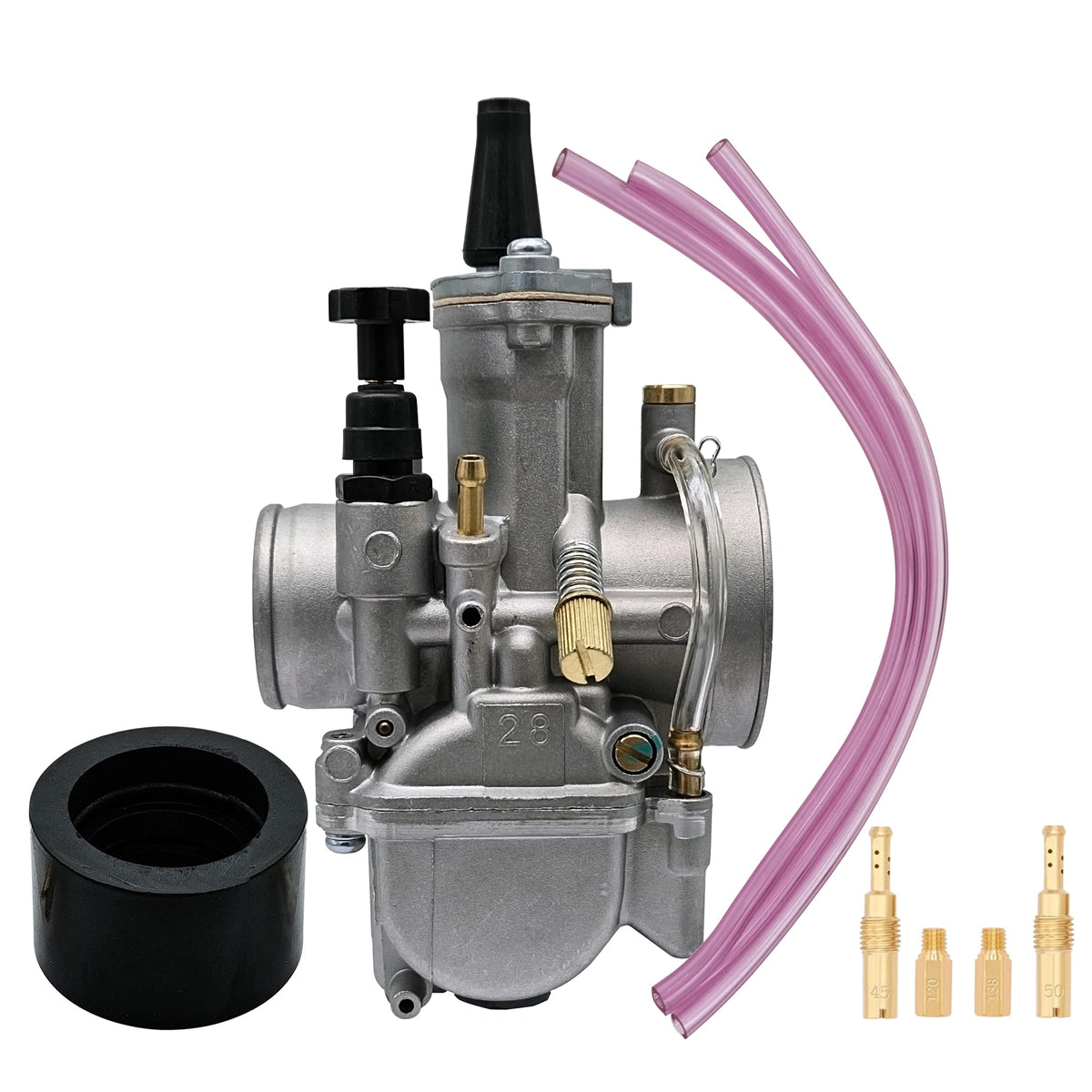 Joygowe Universal PWK 28mm Carburetor With Power Jet For 75cc to 200cc Engine all kinds motocross motorcycles quad scoote ATV Di