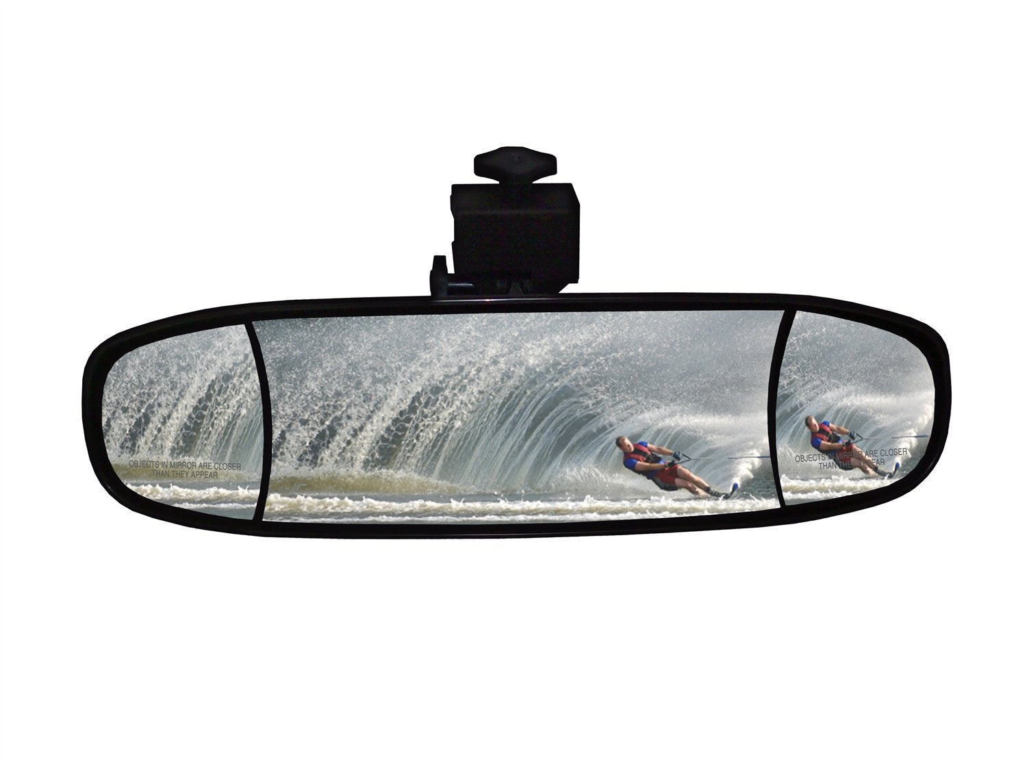 Cipa 02022 Extreme 7" X 20" Marine Mirror, Black