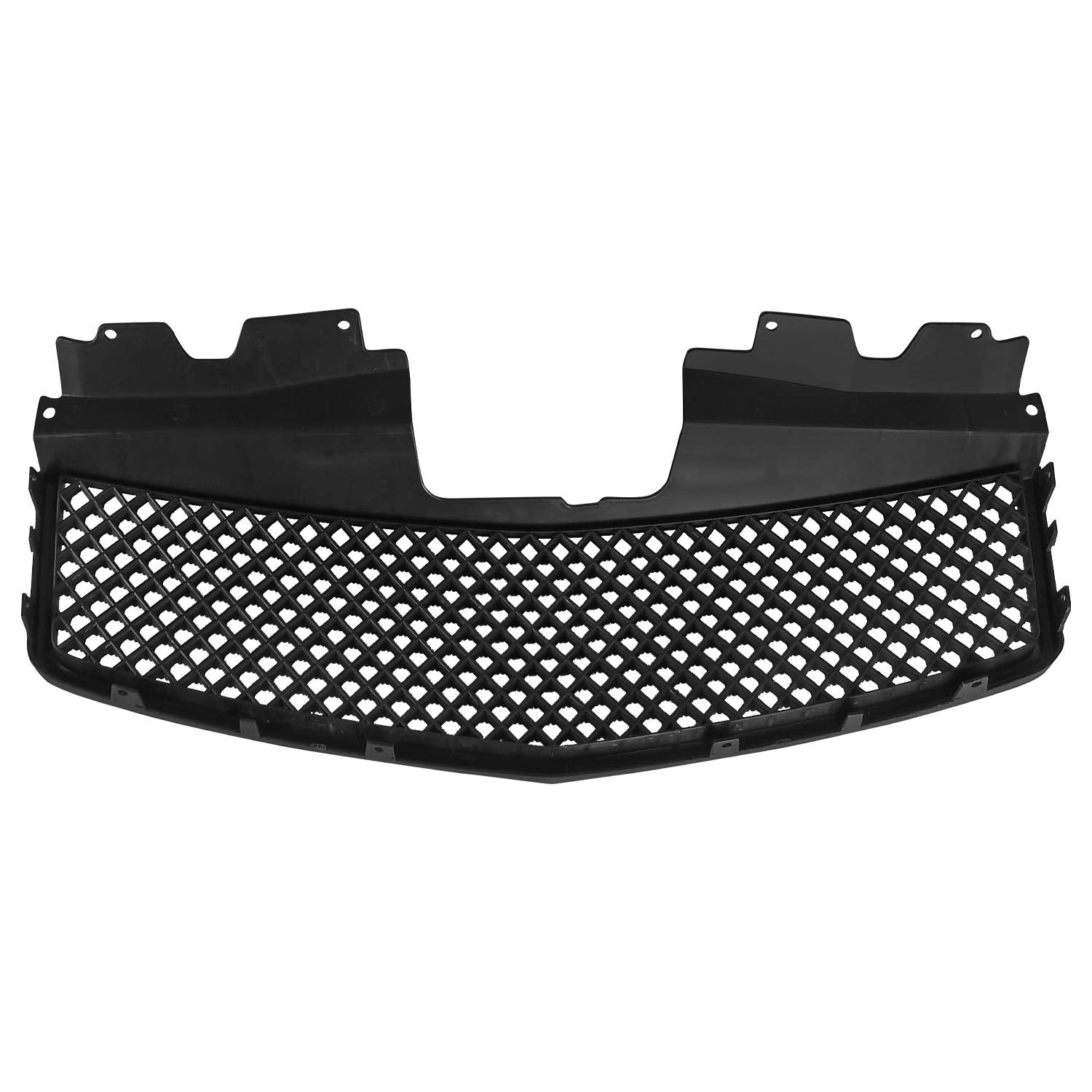 SPEC-D Tuning Front Hood Grill Matte Black for 2003-2007 Cadillac CTS-V, Durable ABS Material, Model HG-CTS03BB-V2-RS