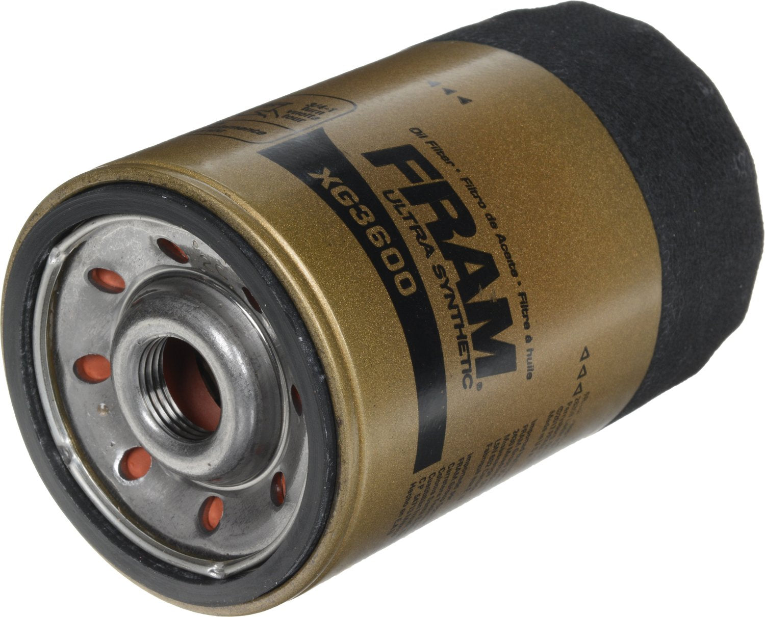 FRAM Ultra Synthetic Automotive Replacement Oil Filter, Designed for Synthetic Oil Changes Lasting up to 20k Miles, XG3600 with