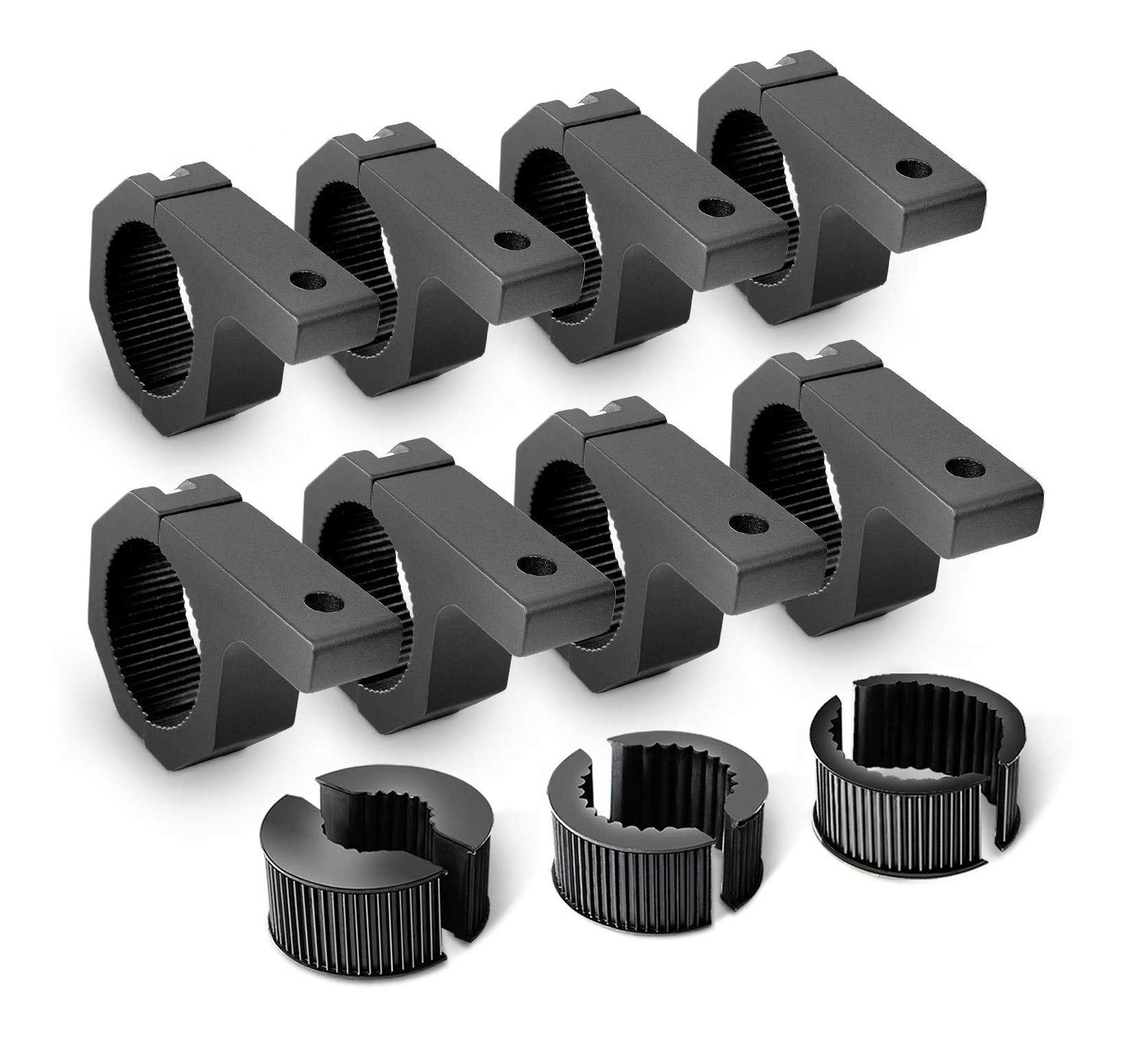 Nilight Horizontal Bar Clamp Mounting Bracket Kit For Off-Road Led Light Bar On Roof Rack Roll Cage Holder,2 Years Warranty (900