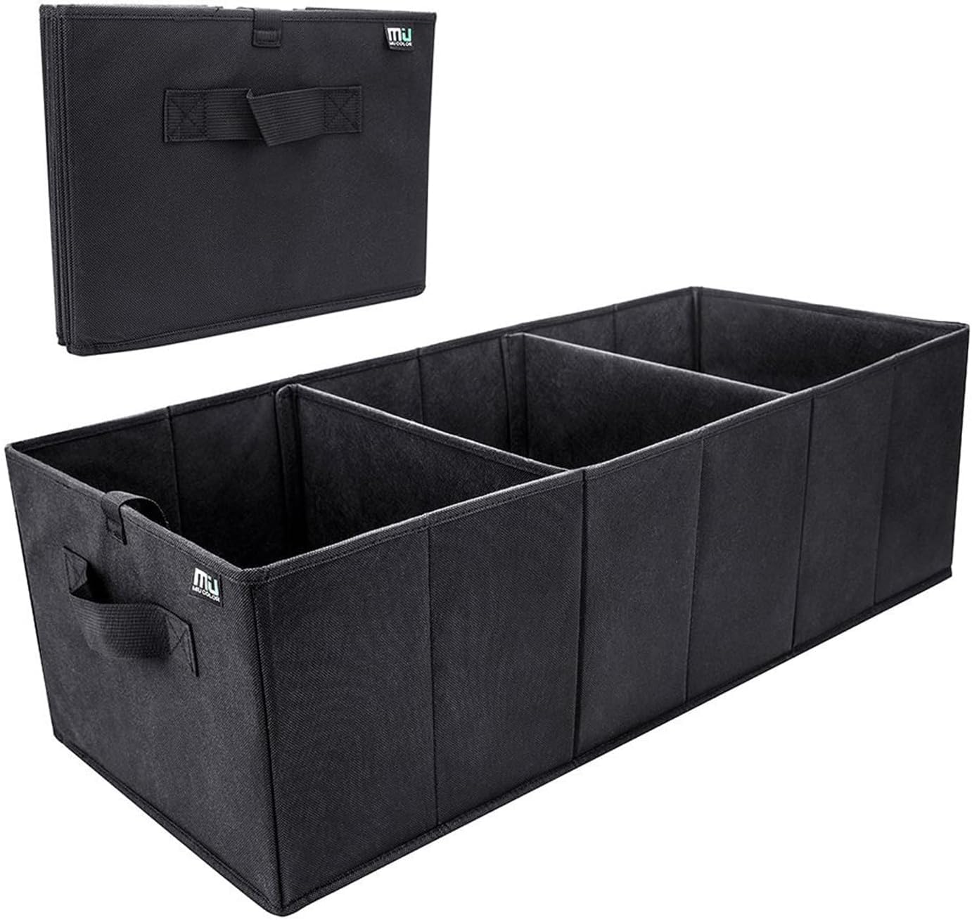 Miu Color Trunk Organizer For Suv, Sturdy Car Organizer, Non-Slip Bottom, Folded Storage Organizer For Sedan, Van, Jeep, Grocery