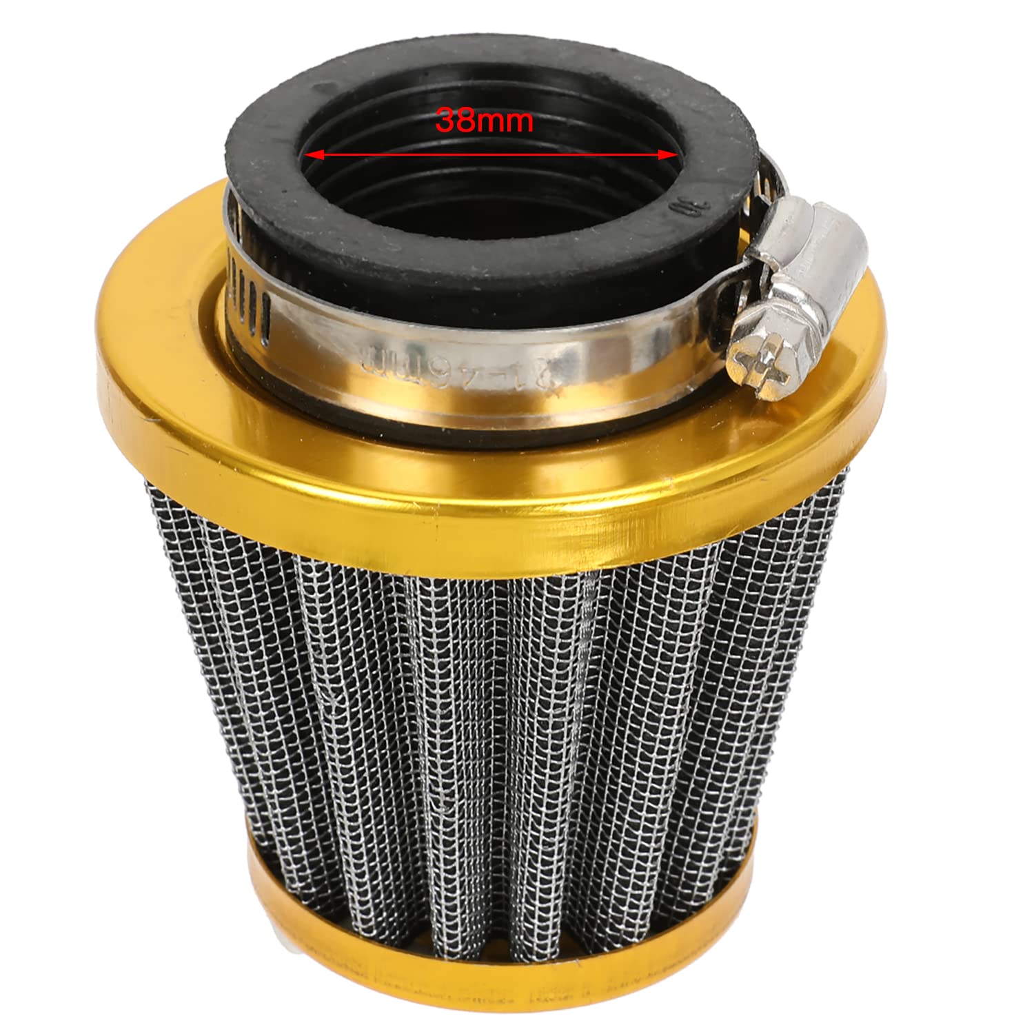 FVRITO 26mm Carburetor Upgrade Kit for 212cc & 196cc Engines - Gold Intake Manifold & 38mm Air Filter for Mini Bikes & Go Karts