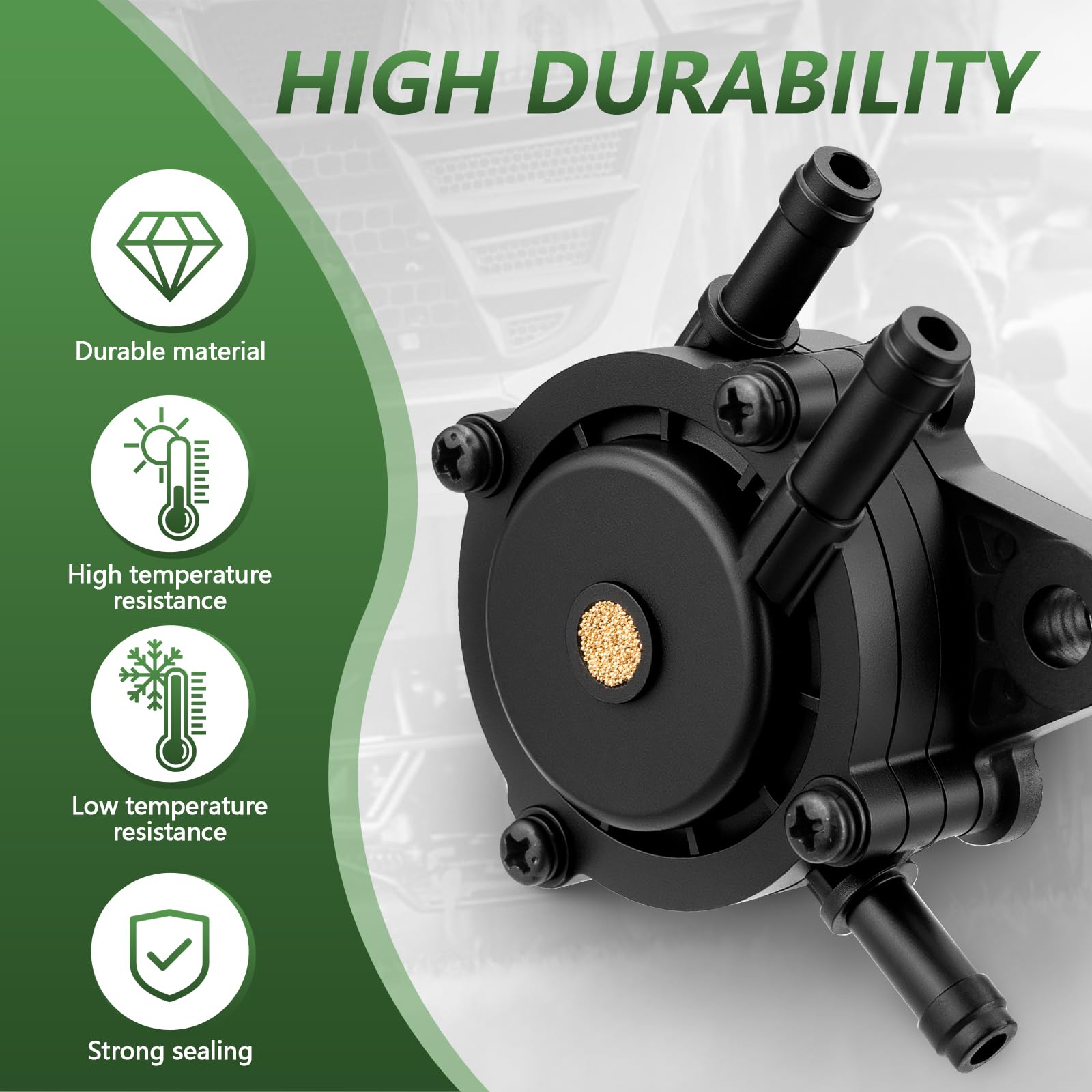 Fuel Pump for Briggs and Stratton 808656 808492 491922 Mikuni Cub Cadet Kohler 17HP-25 HP John Deere Kawasaki Yamaha Golf Cart L