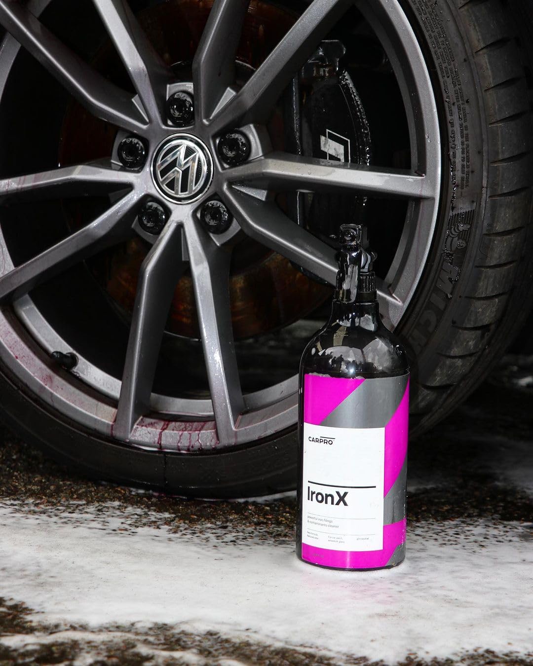 Carpro Ironx Iron Remover: Stops Rust Spots And Pre-Mature Failure Of The Clear Coat, Iron Contaminant Removal - 1 Liter With Sprayer (34Oz)