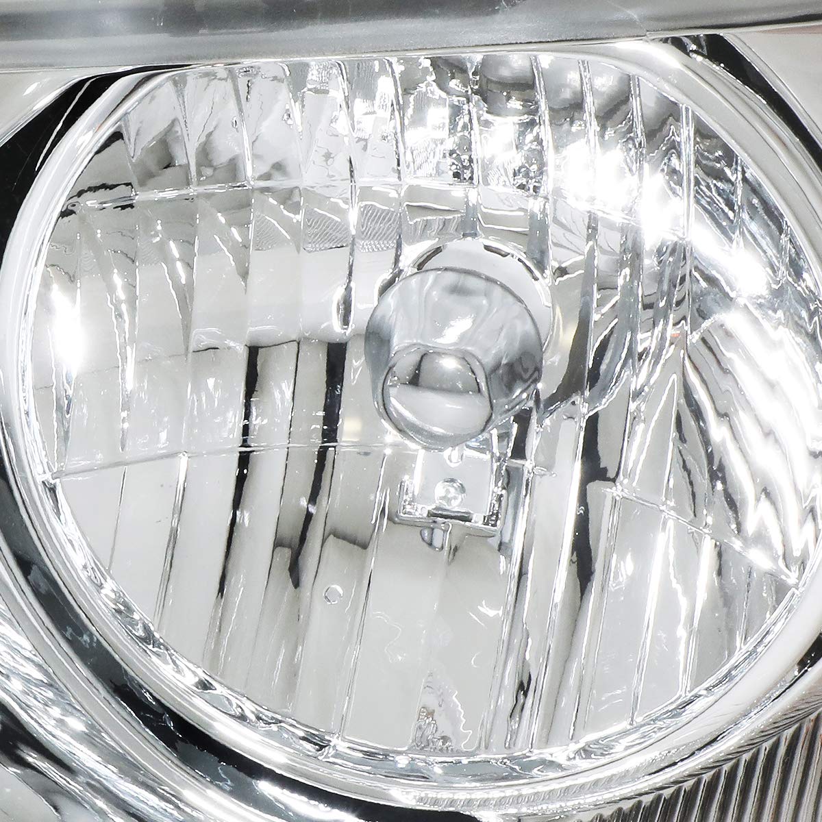 Dna Motoring Hl-Oh-F1504-Ch-Am Chrome Amber Headlights Replacement Compatible With 04-08 F150/06-08 Mark Lt