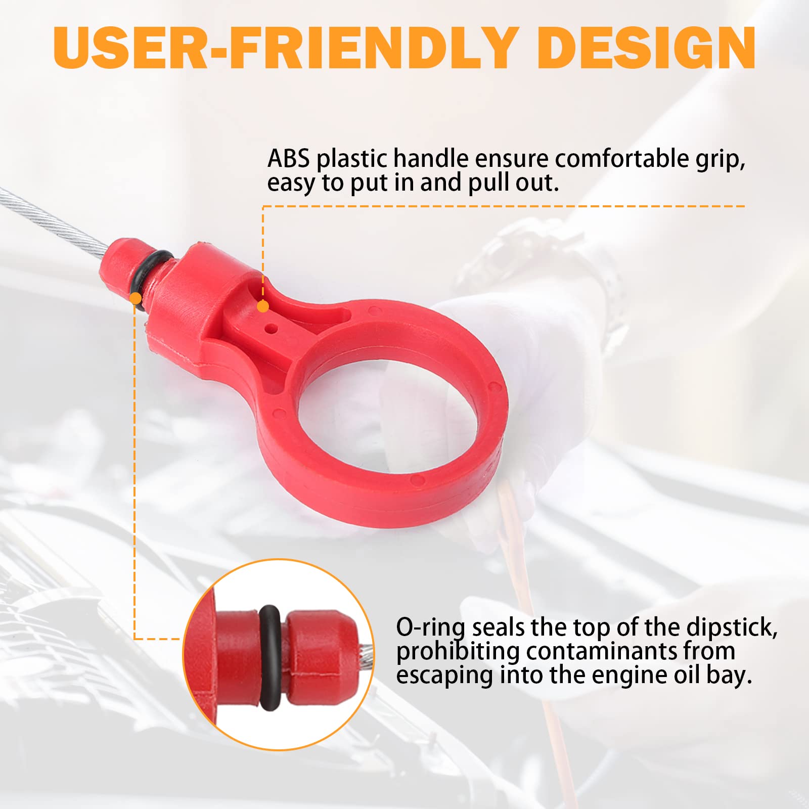 Yinlowa Transmission Dipstick for Jeep Liberty, Dodge Nitro, Chrysler 300 - Fits 2.7L to 6.4L CVT Automatic, Model 9336, 886