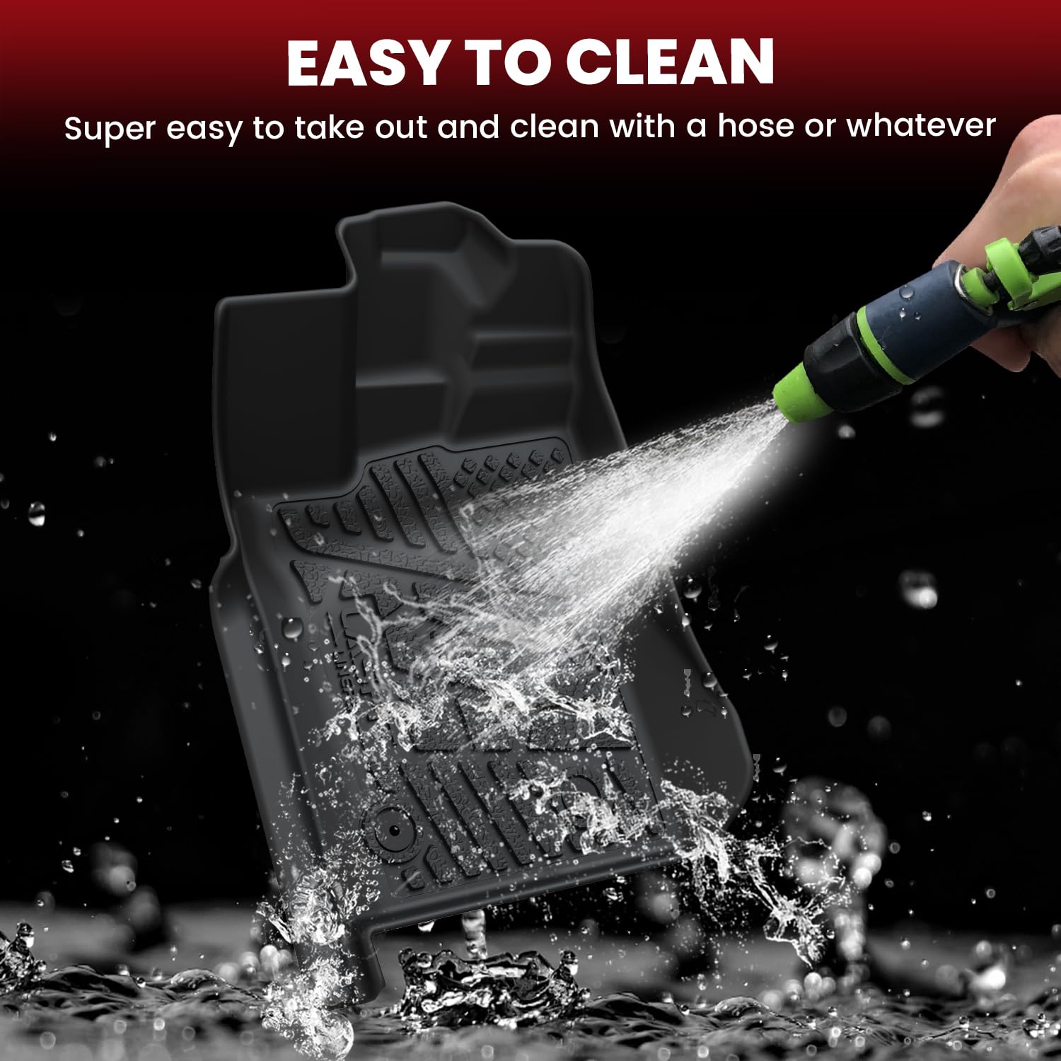 Lasfit Floor Mats For Ford Ranger 2025 2024 Supercrew Cab All Weather Truck Protector Tpe Carpeted Floor Liners, Front And Rear