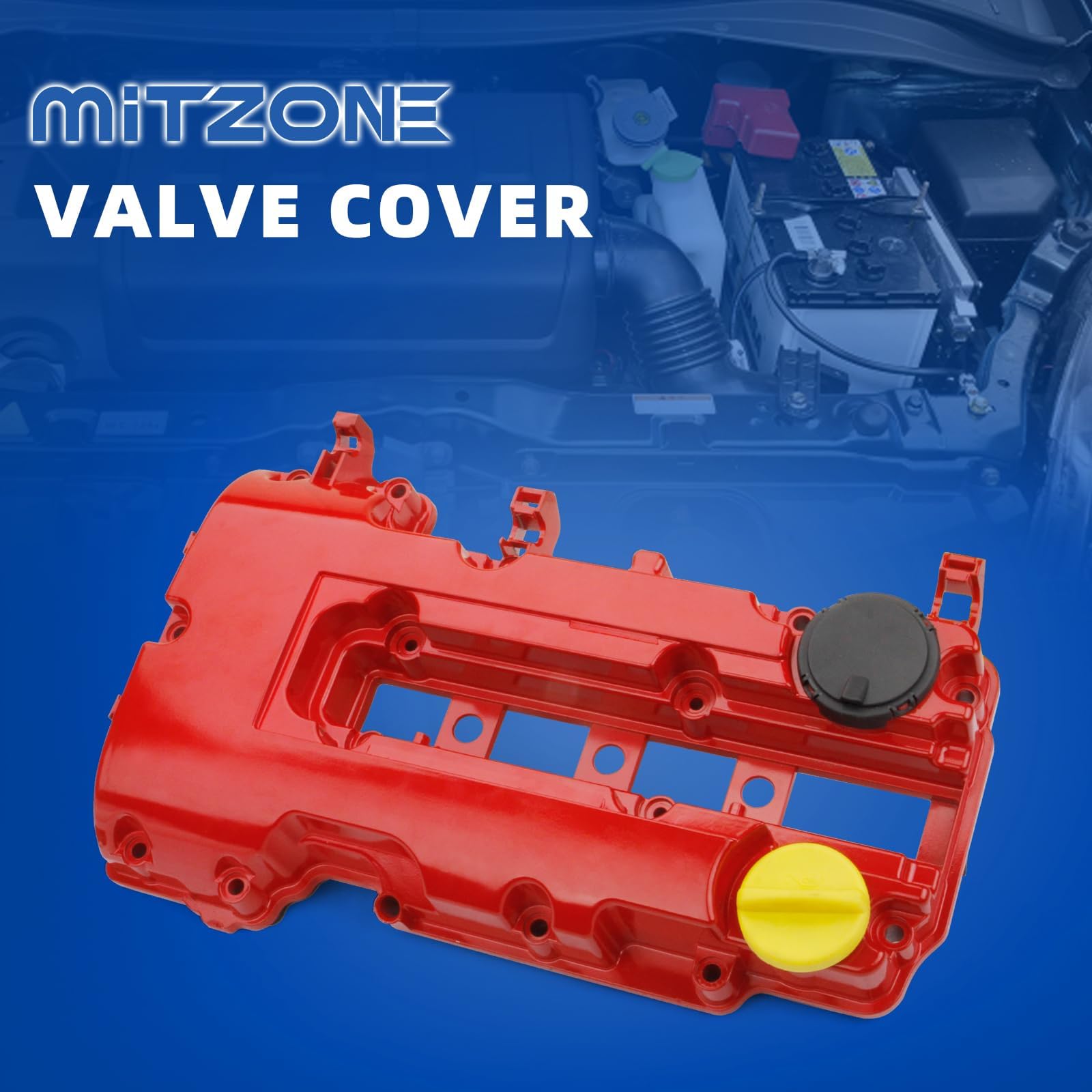 Mitzone Upgrade Aluminum Valve Covers Compatible With Chevrolet Cruze Sonic Trax Volt Buick Encore Cadillac Elr 2011-2019 1.4L T