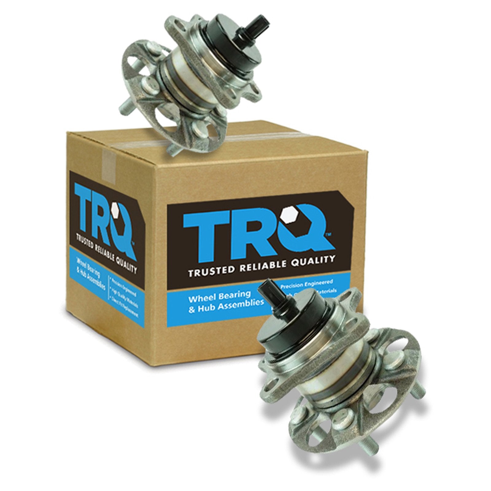 Trq Rear Wheel Hub Bearings Assembly Set Compatible With 2010-2015 Toyota Prius 2012-2015 Prius Plug-In