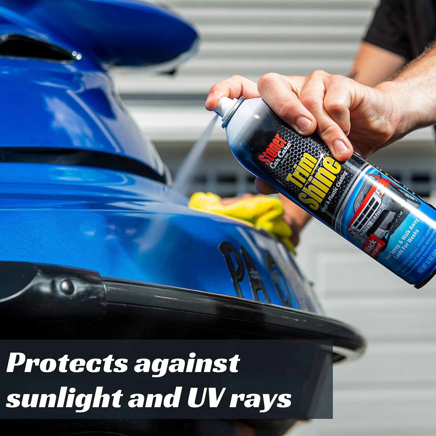 Stoner Car Care 91034-12Pk 12-Ounce Trim Shine Protectant Aerosol Restores Dull Or Faded Interior And Exterior Plastic Renew Bum