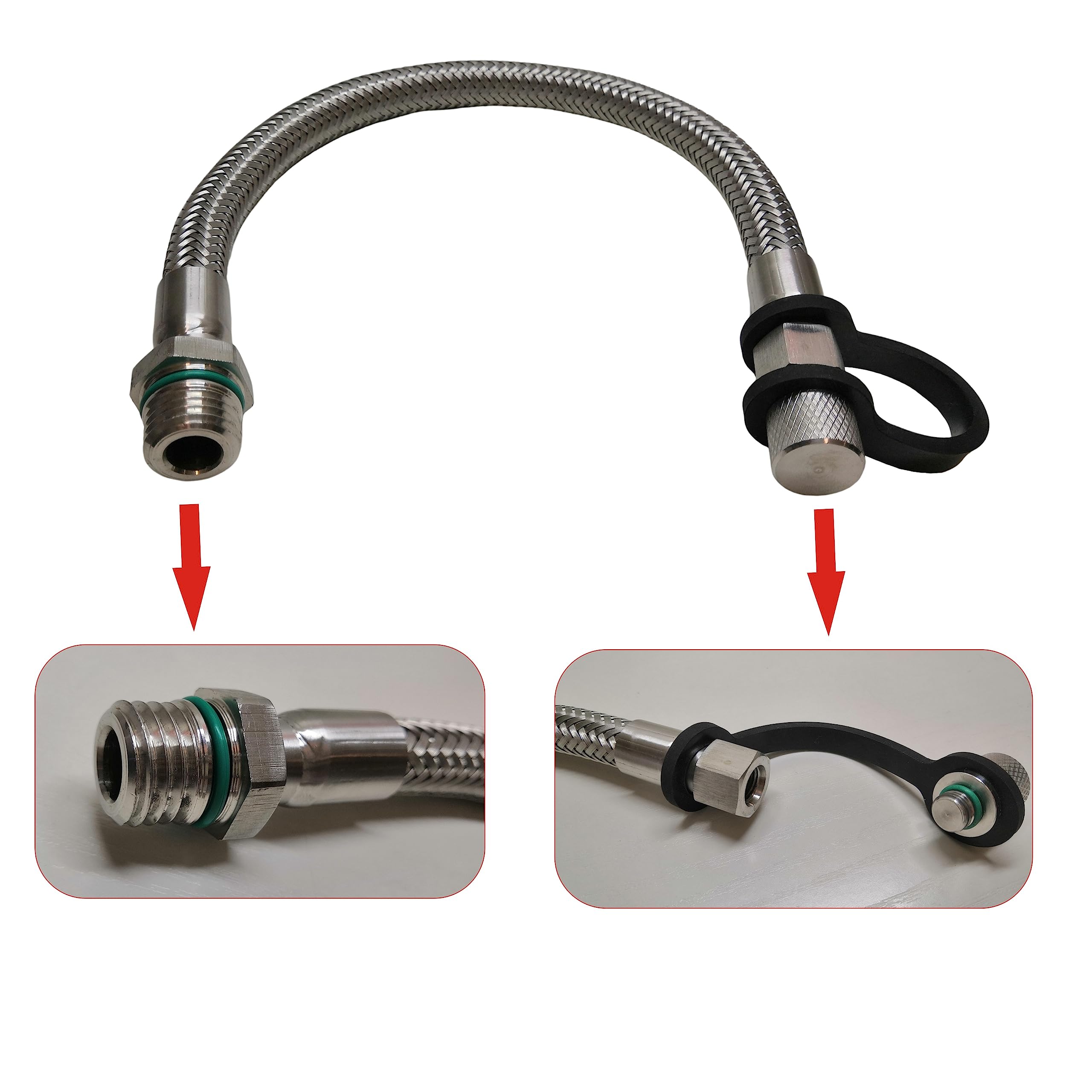 Upgraded Engine Drain Oil Changing Hose, Oil Drain Aid Tool,Replaces Kawasaki 510440902,0.34' Id Fitting,Increase Efficiency 50%