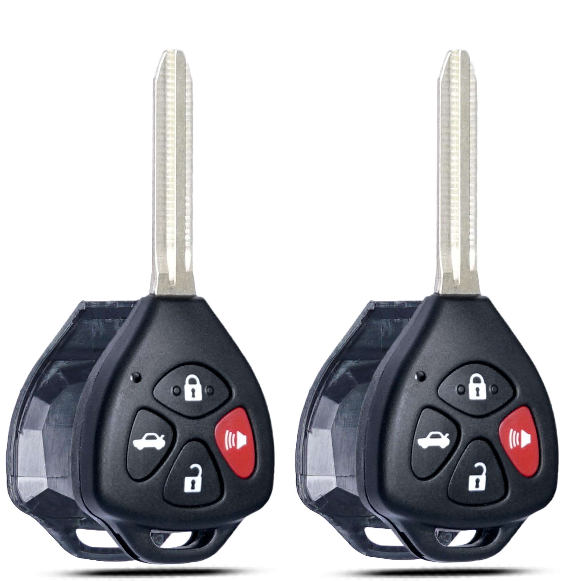 Supaland Key Fob Shell Case Replacement Fits For Camry Corolla 2006 2007 2008 2009 2010 2011 2012 2013 Keyless Entry Remote Cont