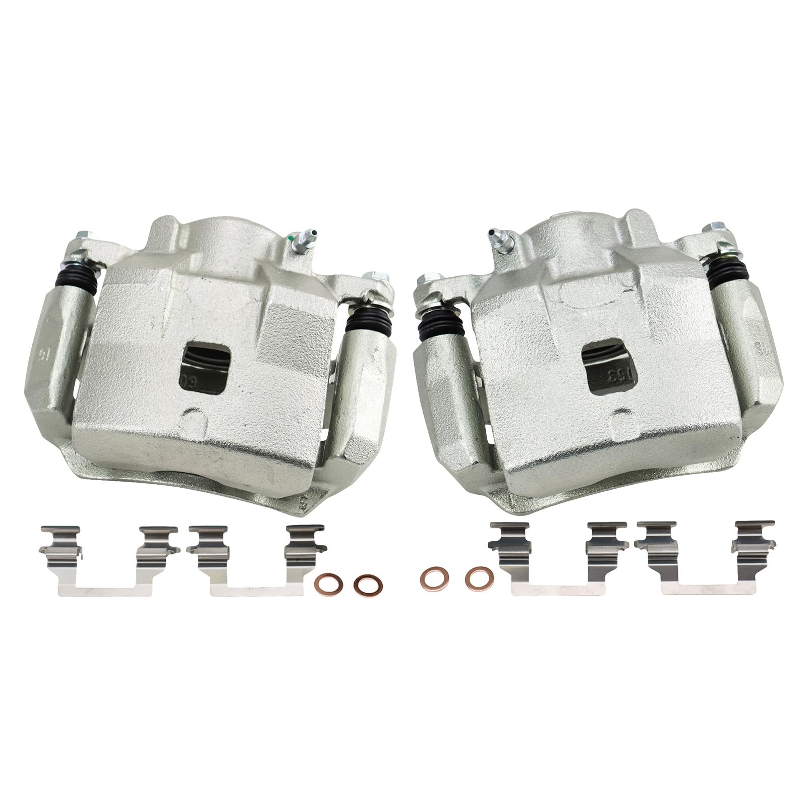 Trq Front Brake Caliper Set Compatible With 2005-2008 Chevrolet Cobalt 2008-2010 Hhr 2007-2009 Pontiac G5 2005 Saturn Ion