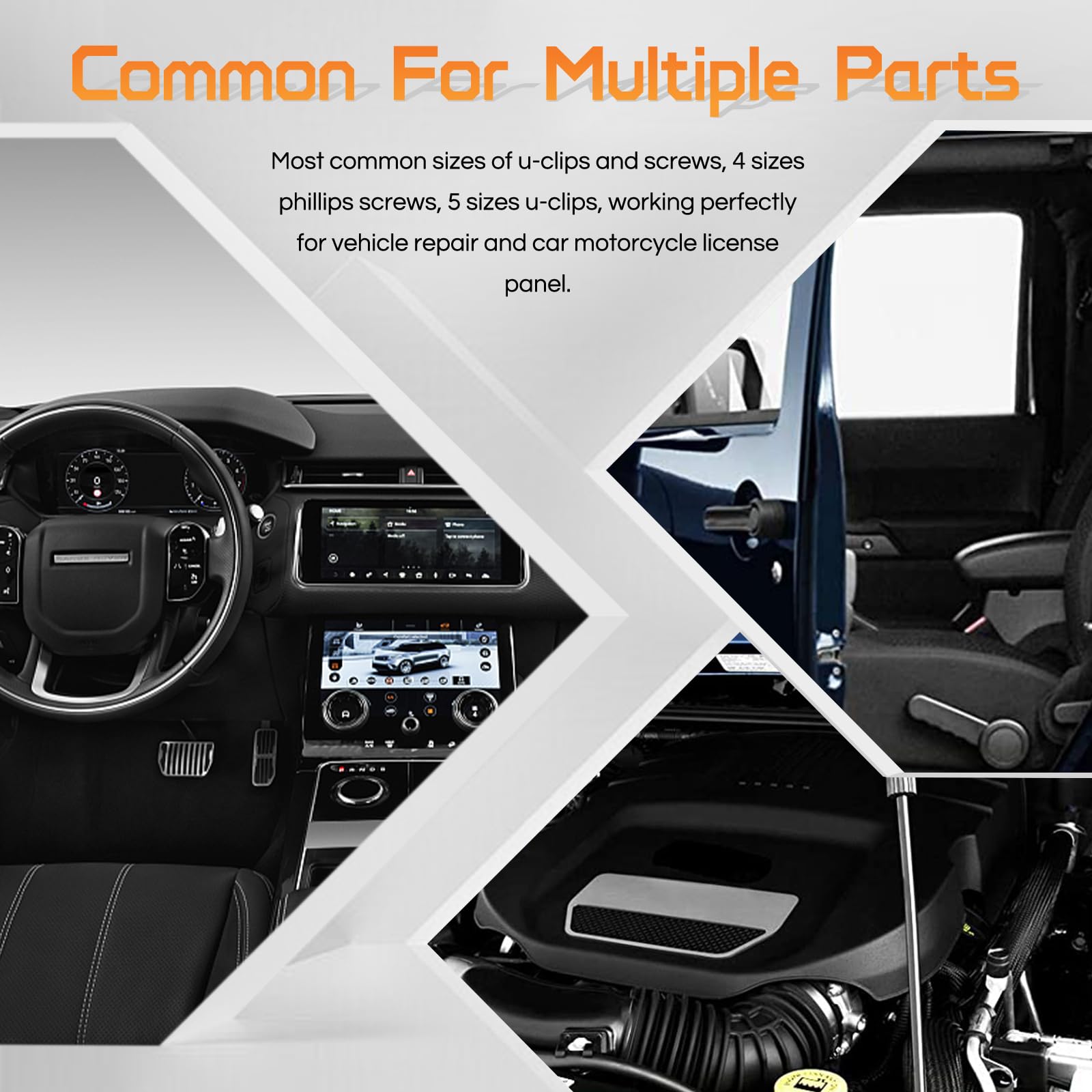 Otuayauto 150Pcs Nylon Fasteners Rivet Kit, Car Bumper Push Retainer Clips,And Replacement Parts Of Fenders, Applicable To Honda